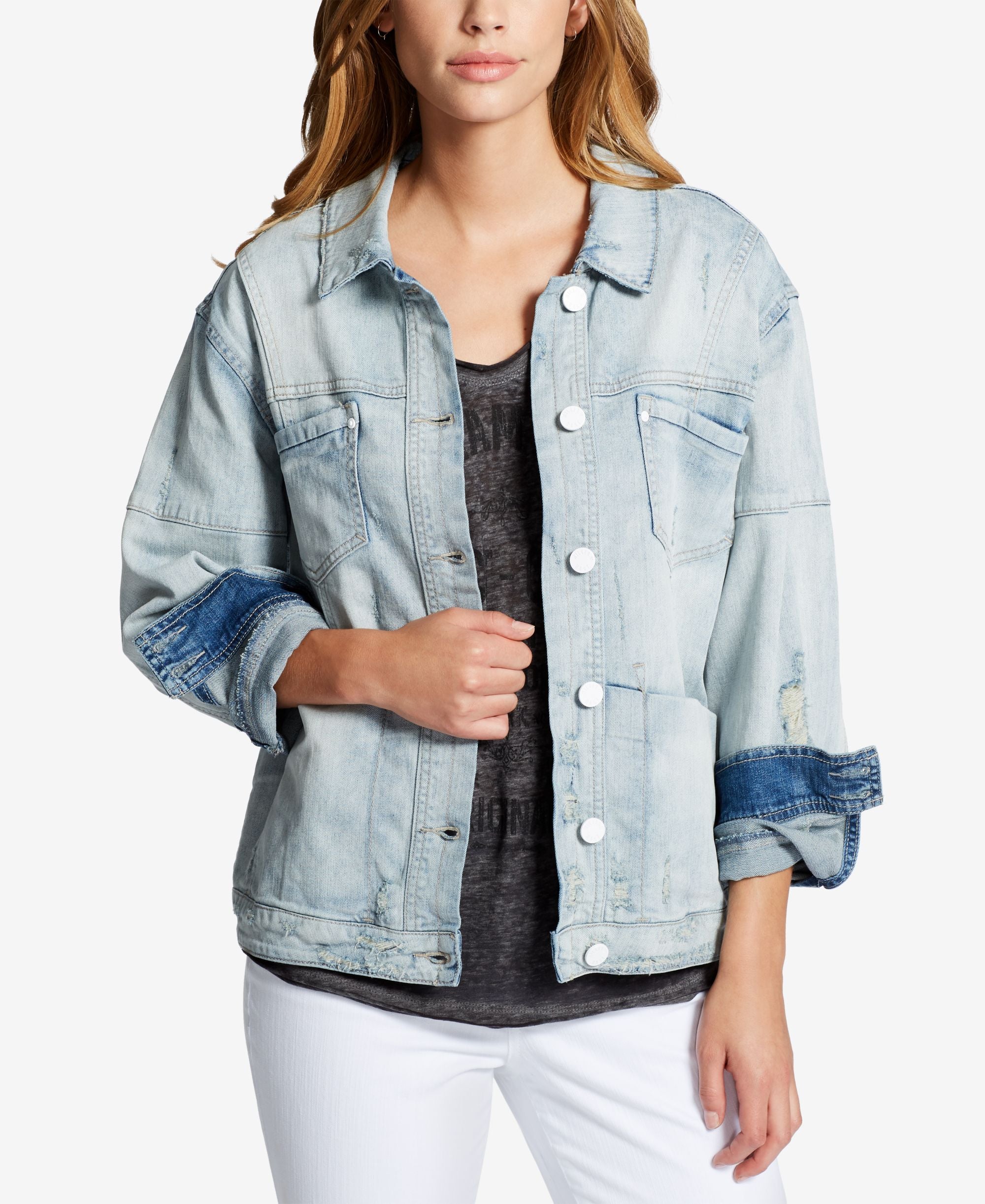 William Rast Cotton Embroidered Denim Jacket