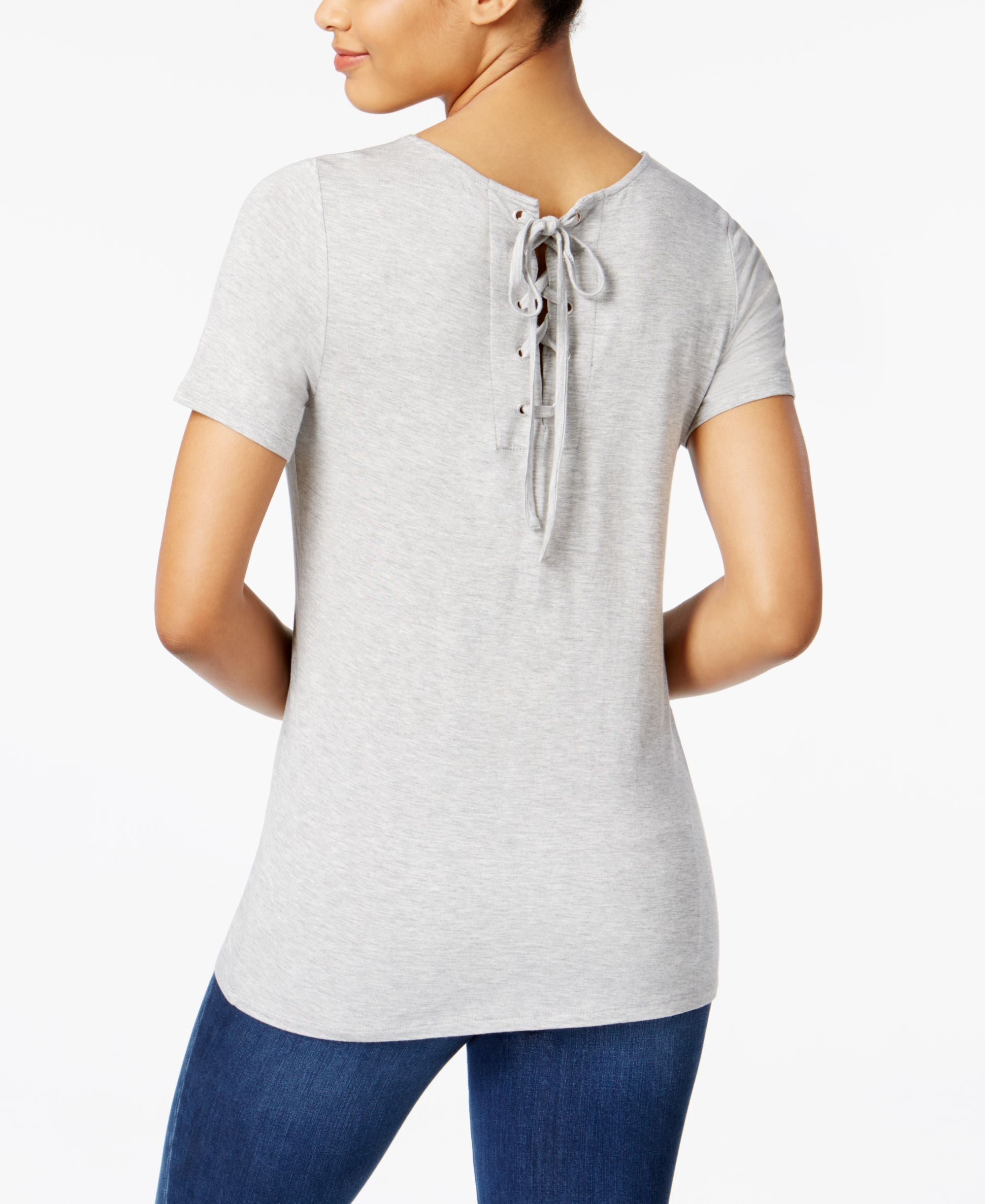 G.h. Bass Co. Lace Up Back T-Shirt