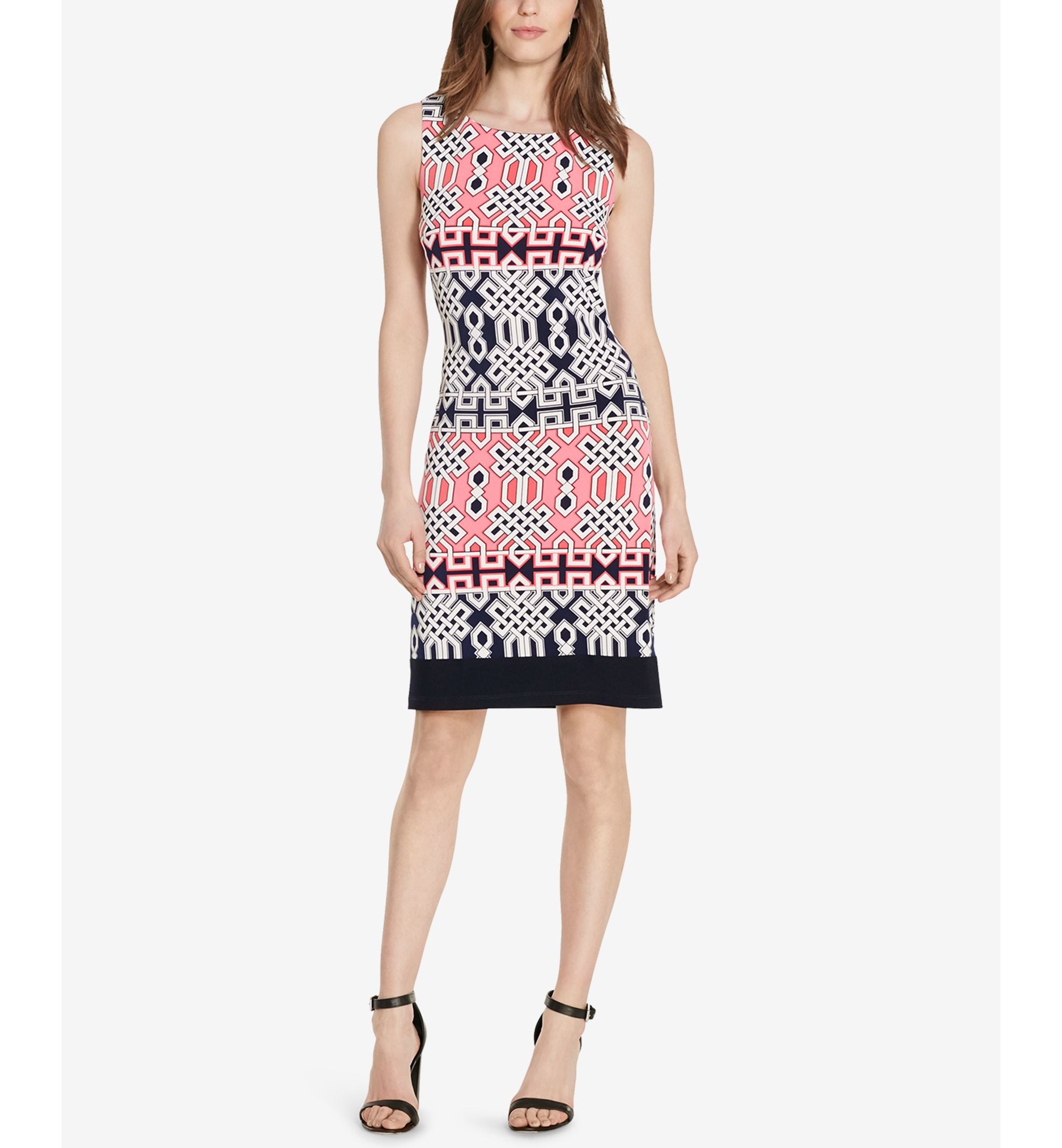 American Living Geo Print Jersey Dress