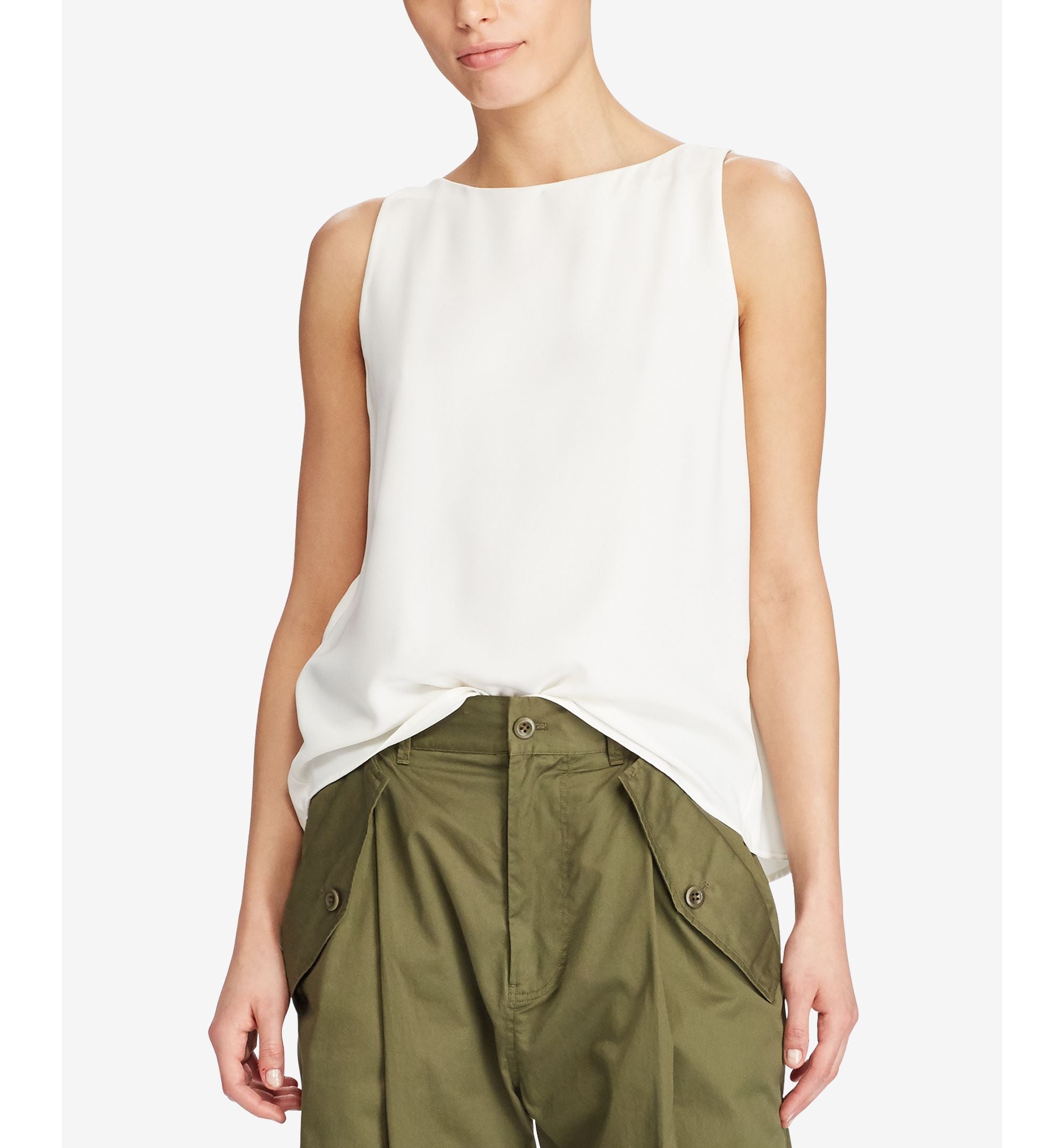 Polo Ralph Lauren Back Slit Sleeveless Top