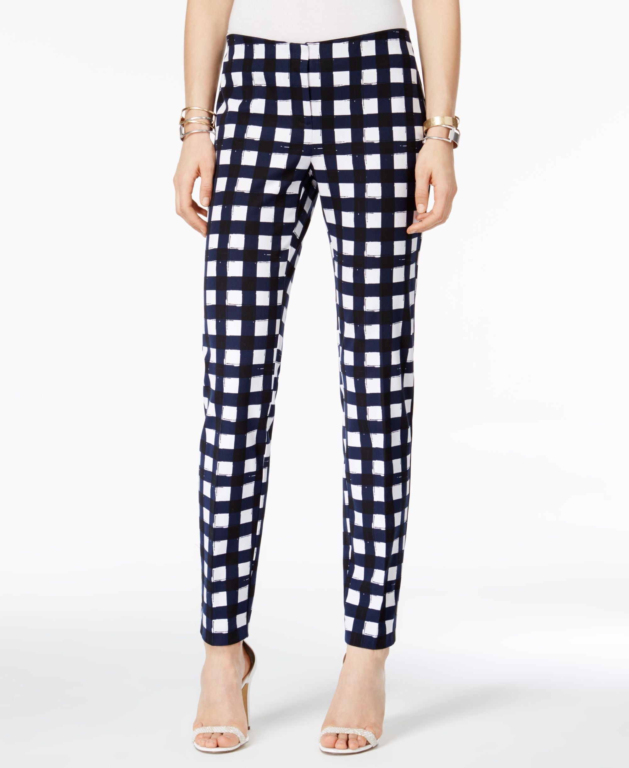 Printed Straight-Leg Pants