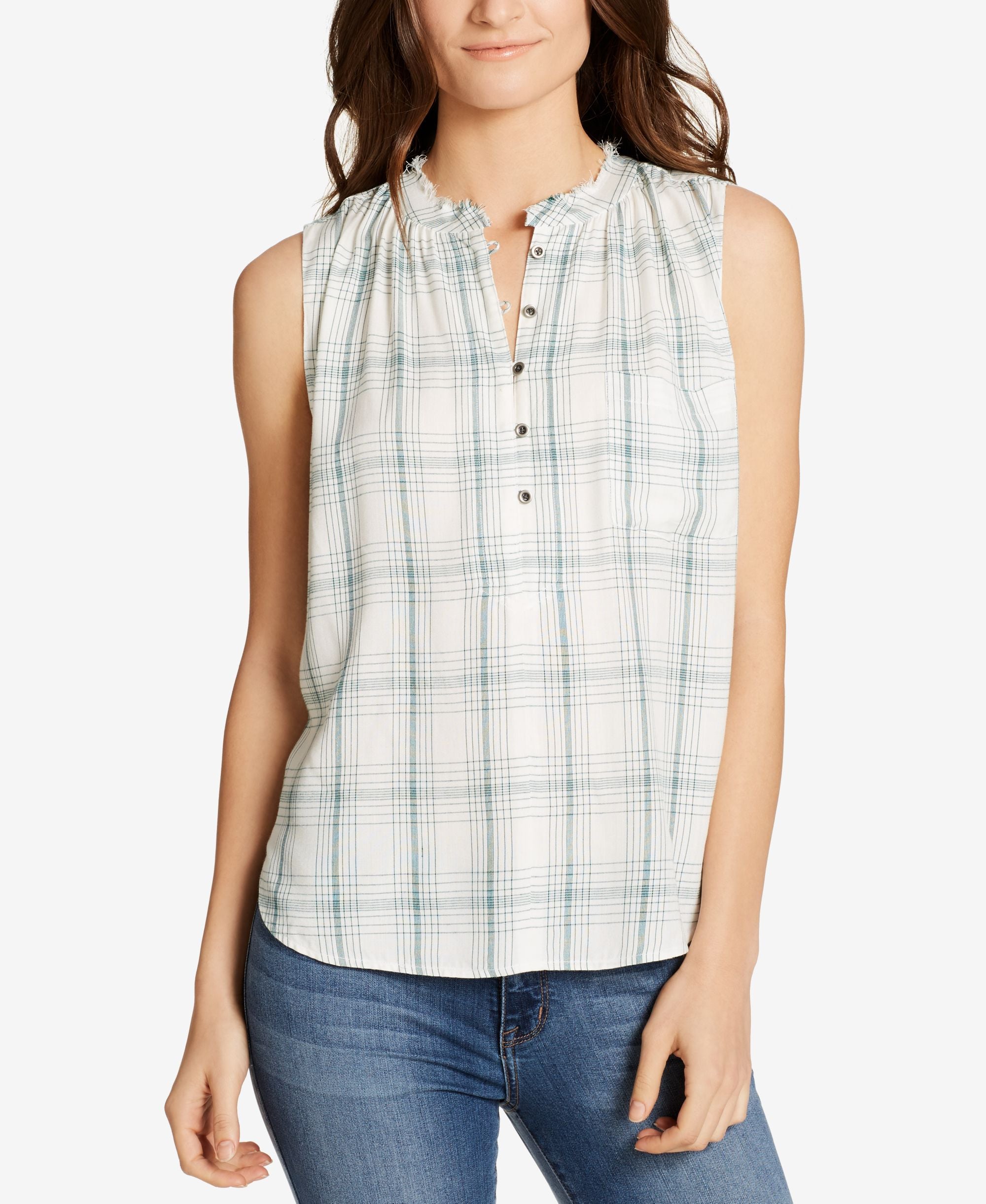 William Rast Anaya Sleeveless Popover Shirt