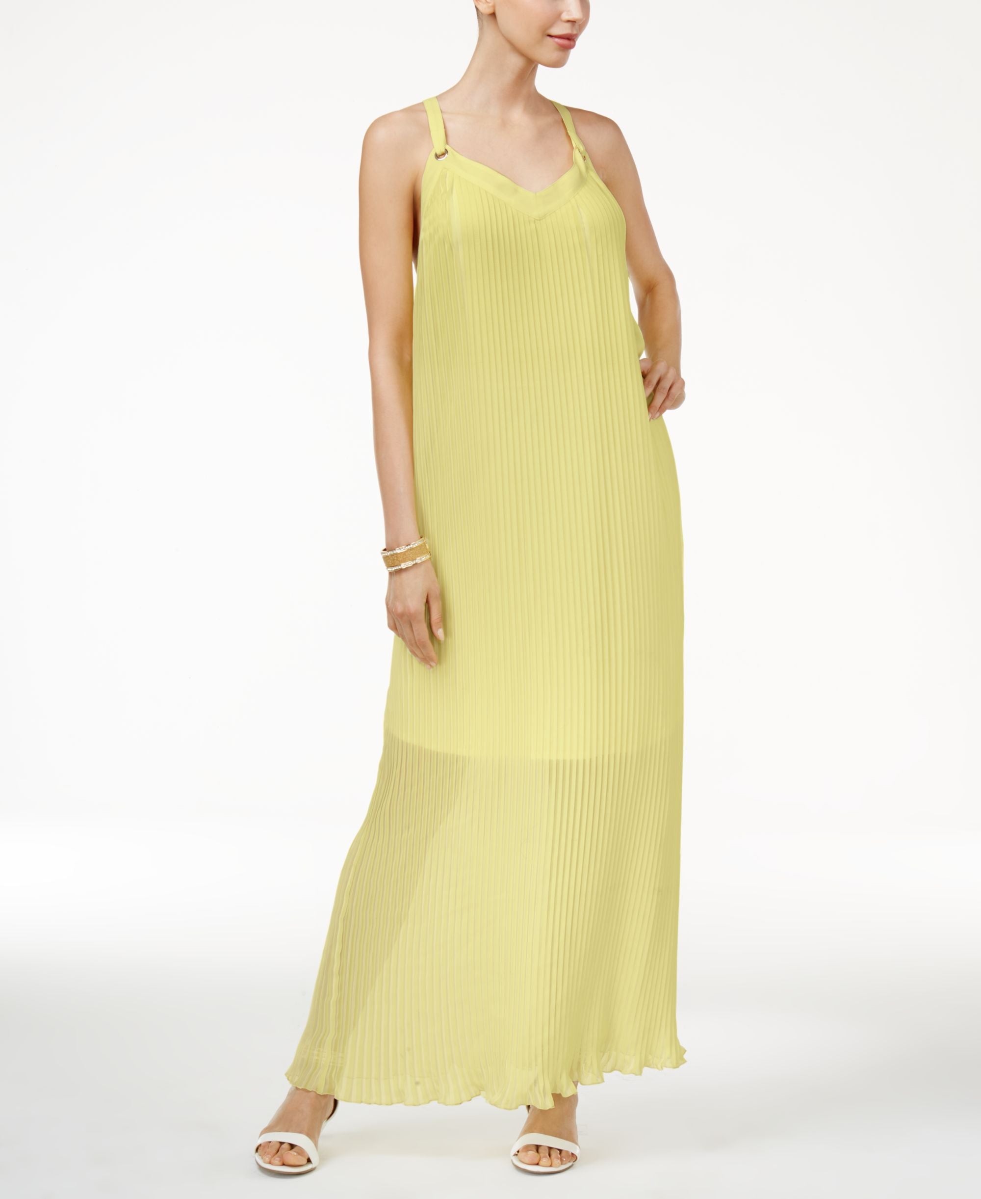 Thalia Sodi Pleated Maxi Dress