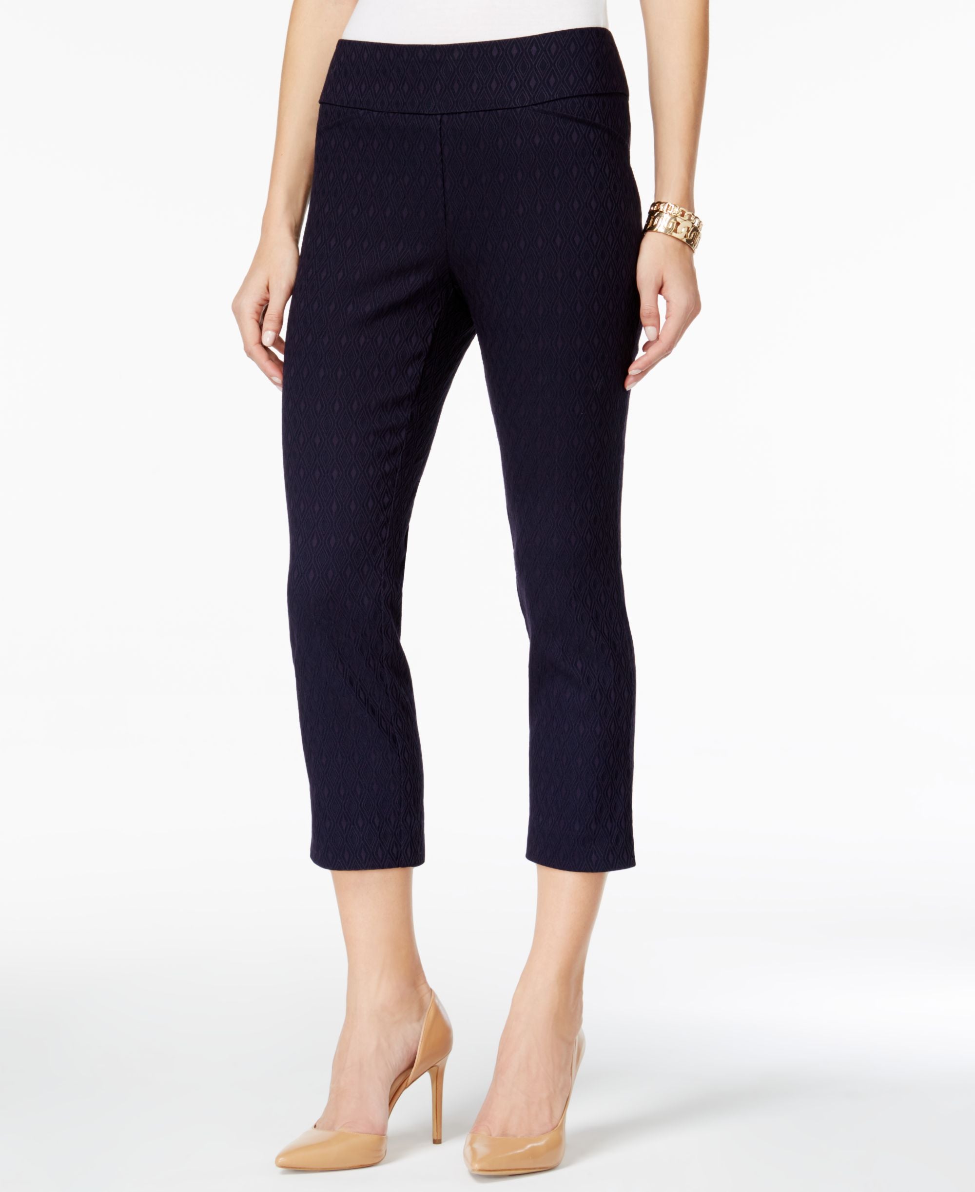Charter Club Cambridge Jacquard Capri Pants