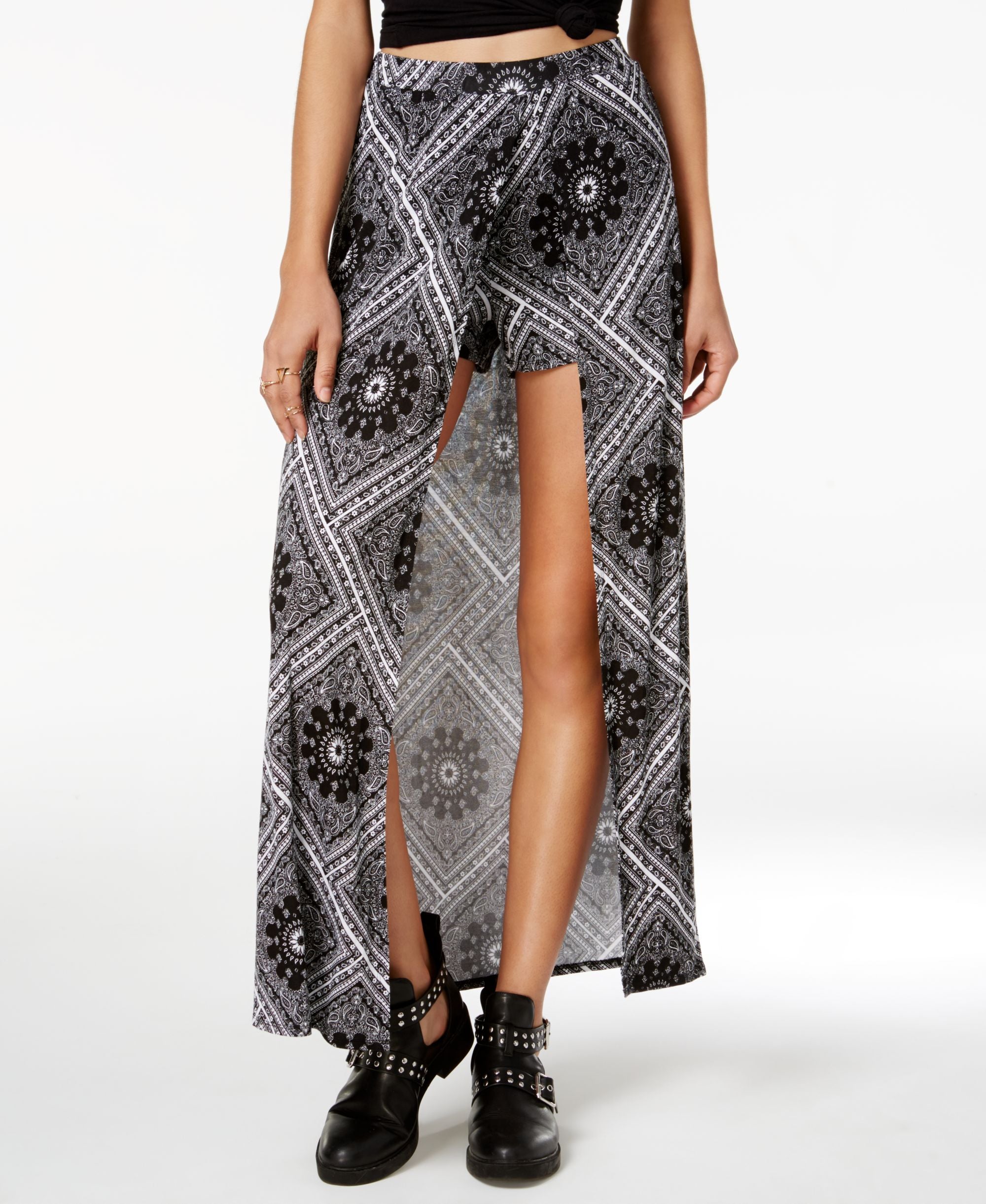 Ultra Flirt Juniors Printed Maxi Skort