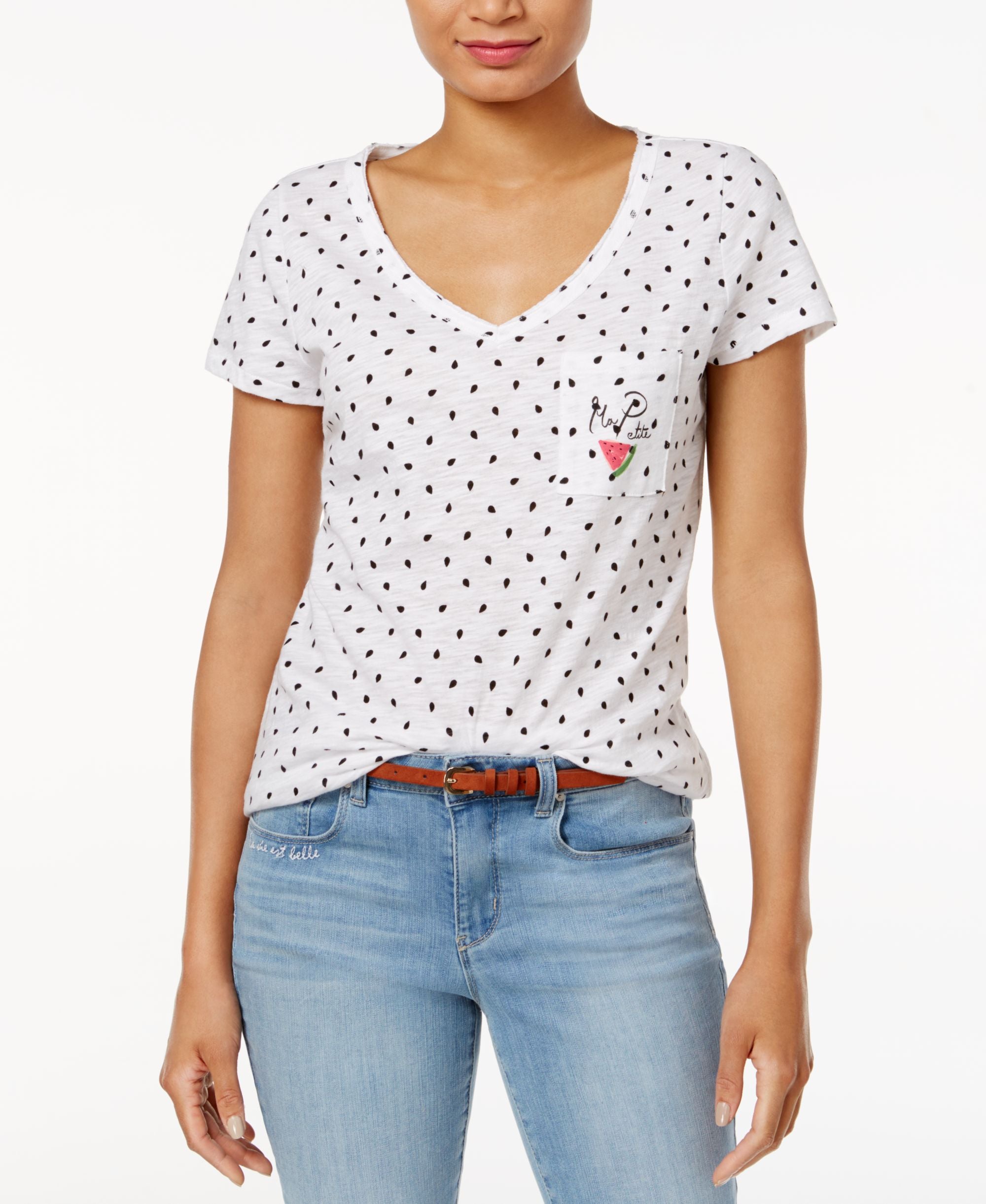 Maison Jules Cotton Watermelon Graphic T-Shirt