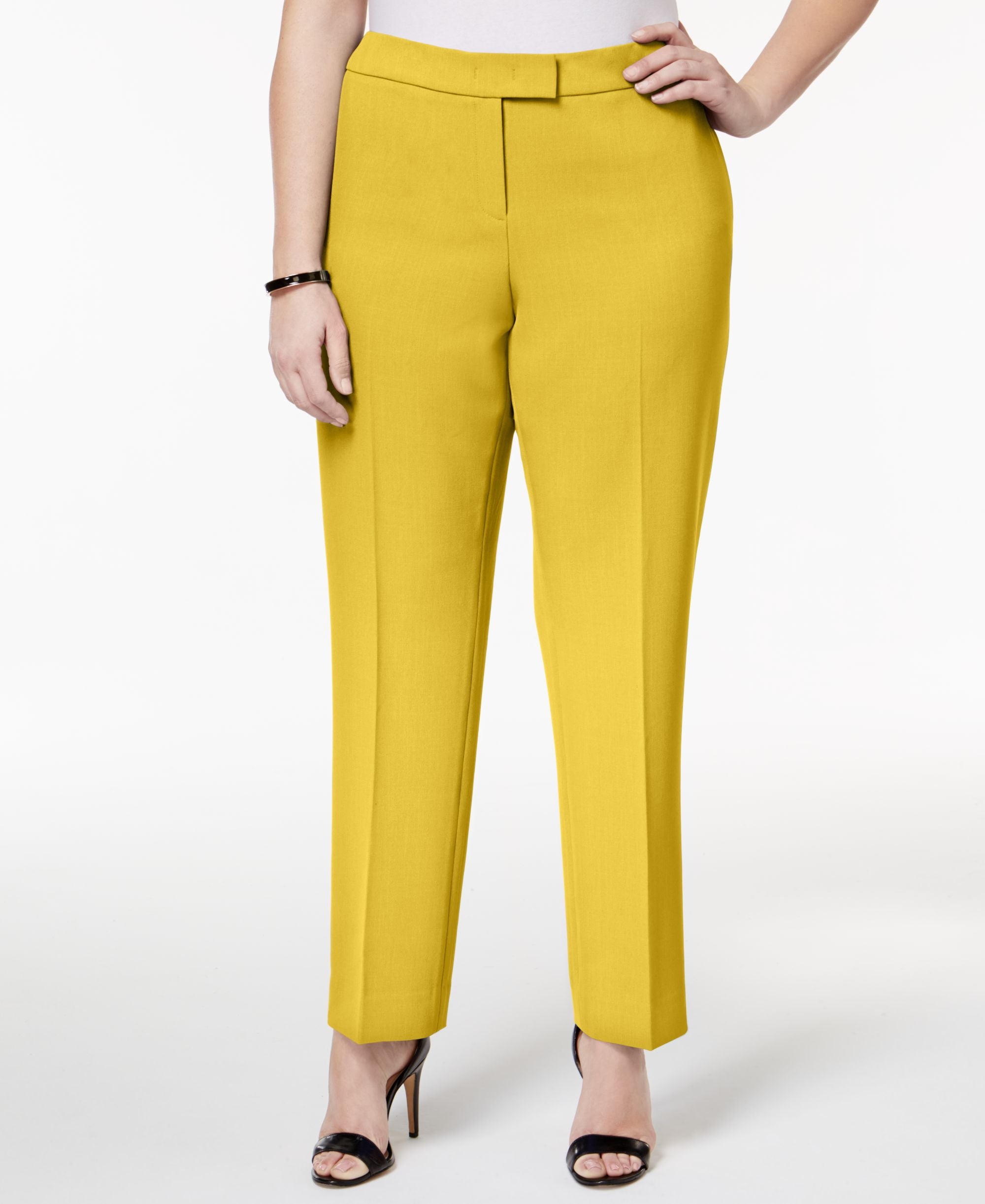 Anne Klein Plus Size Straight Leg Pants