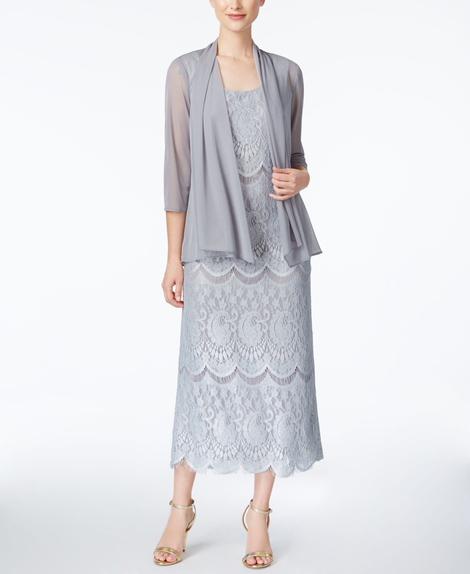 R M Richards Lace Gown Jacket