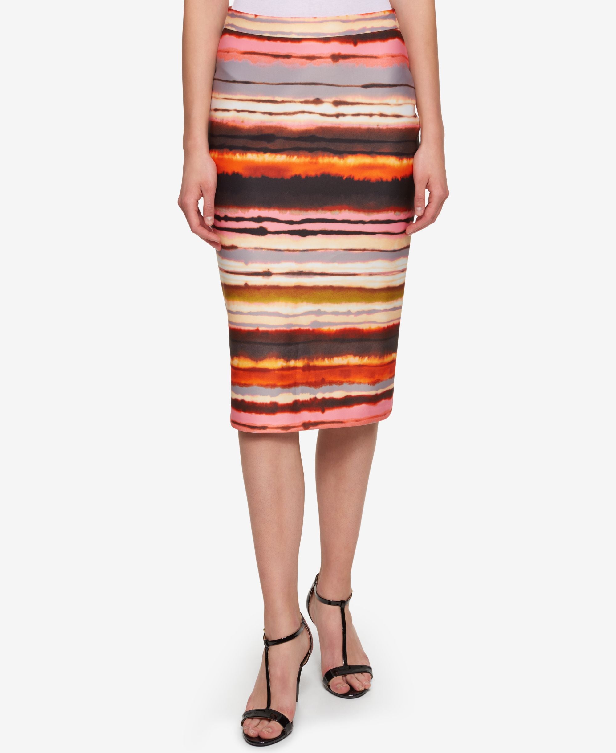 Tommy Hilfiger Sunset Stripe Pencil Skirt