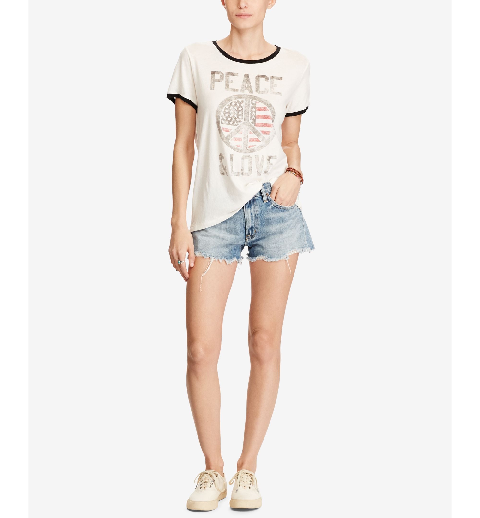 Denim Supply Ralph Lauren Graphic Print Cotton T-Shirt