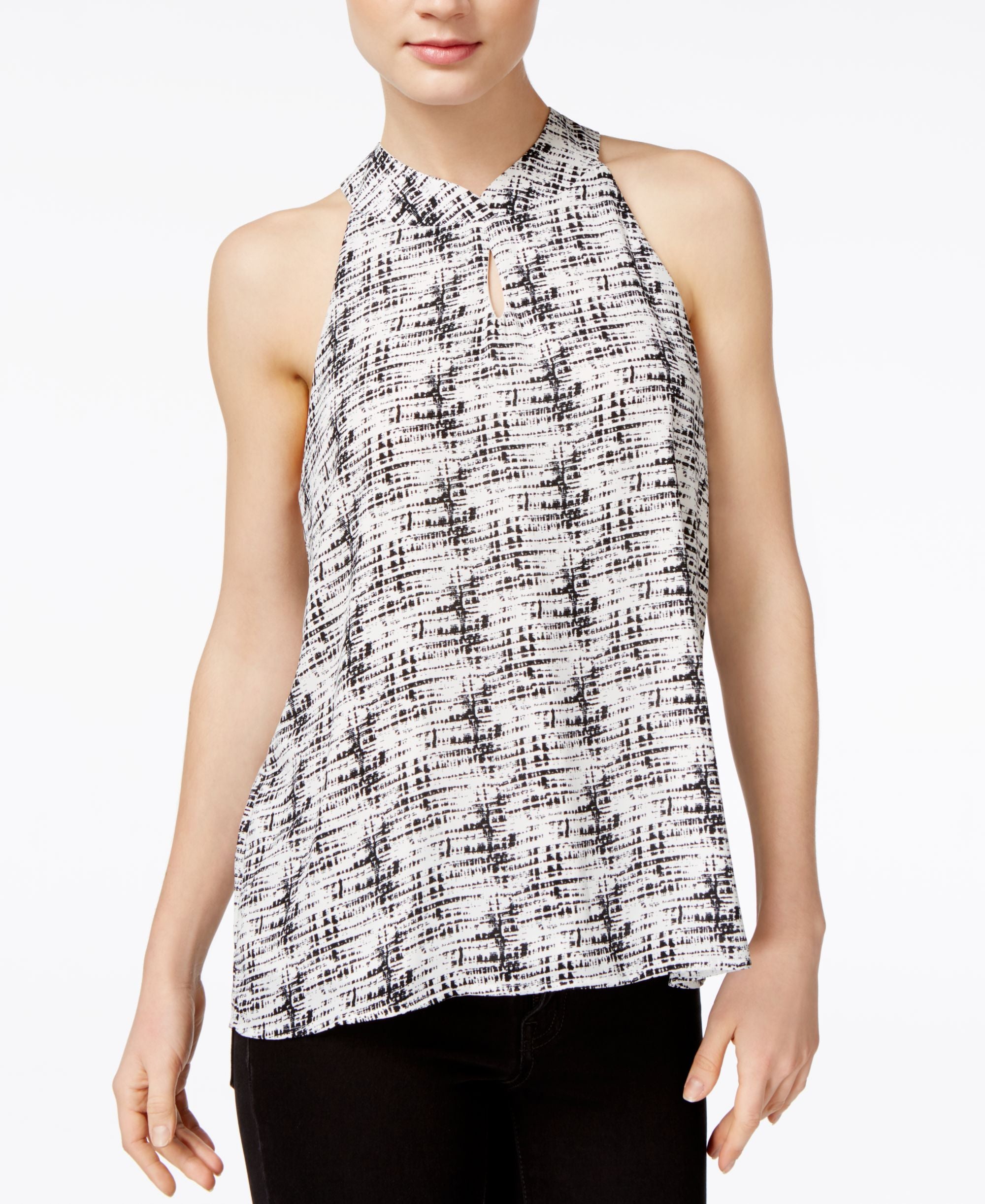 BAR III Tie Back Keyhole Top