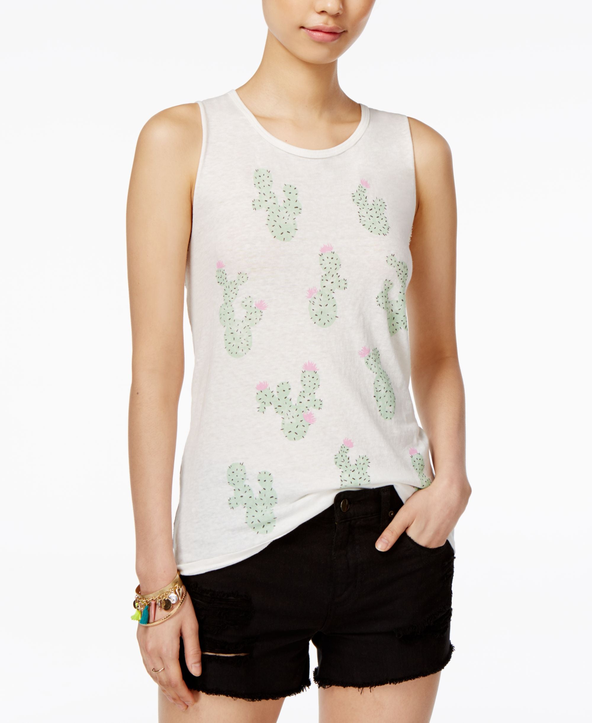 Junk Food Cactus Graphic Tank Top