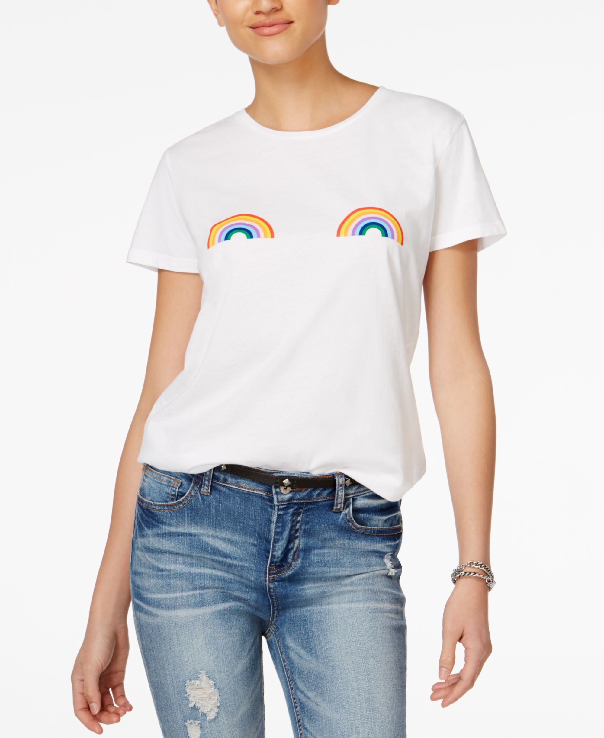 Ban.do Cotton Rainbow Graphic T-Shirt