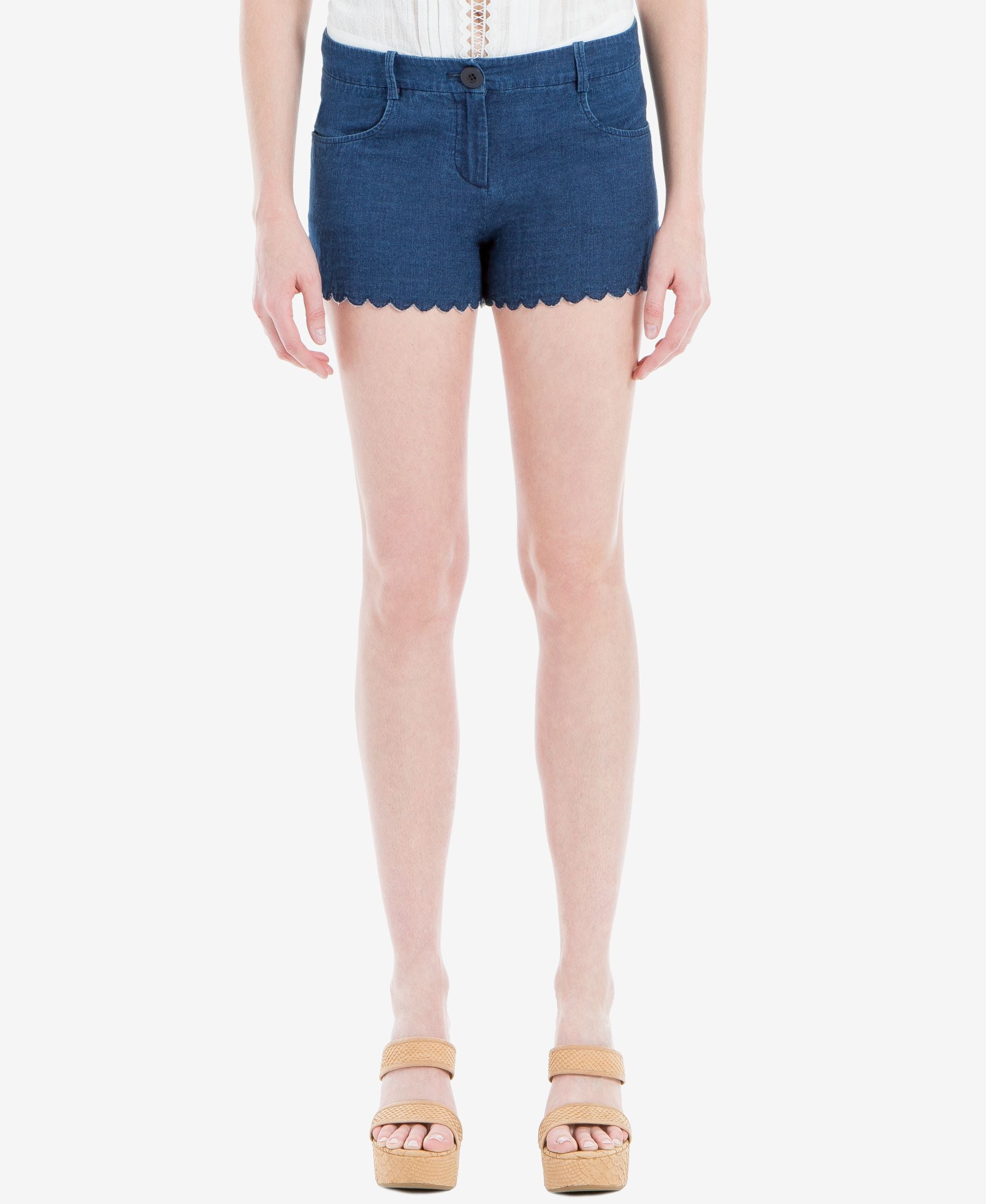 Max Studio London Cotton Denim Shorts