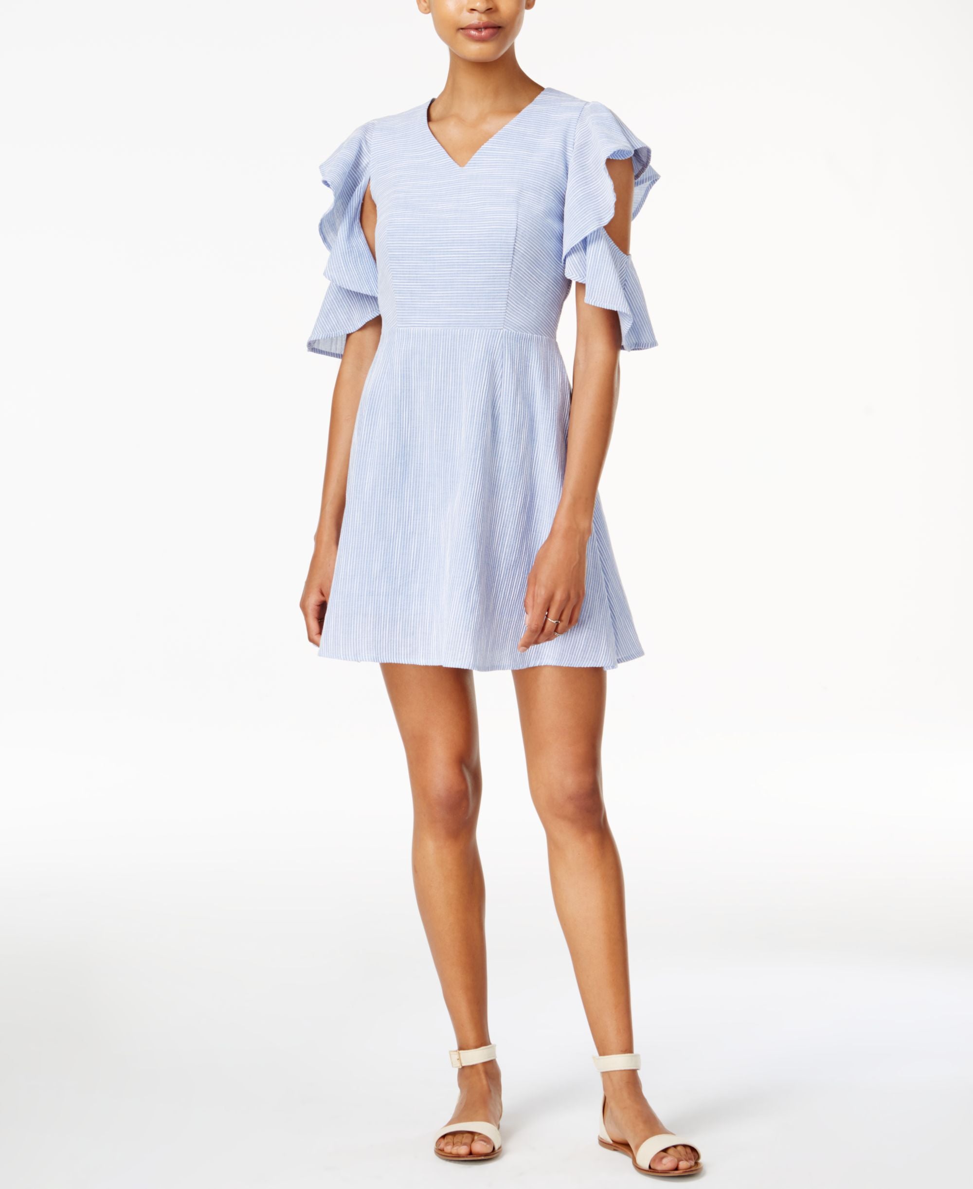 J.O.A. Cutout Fit Flare Dress
