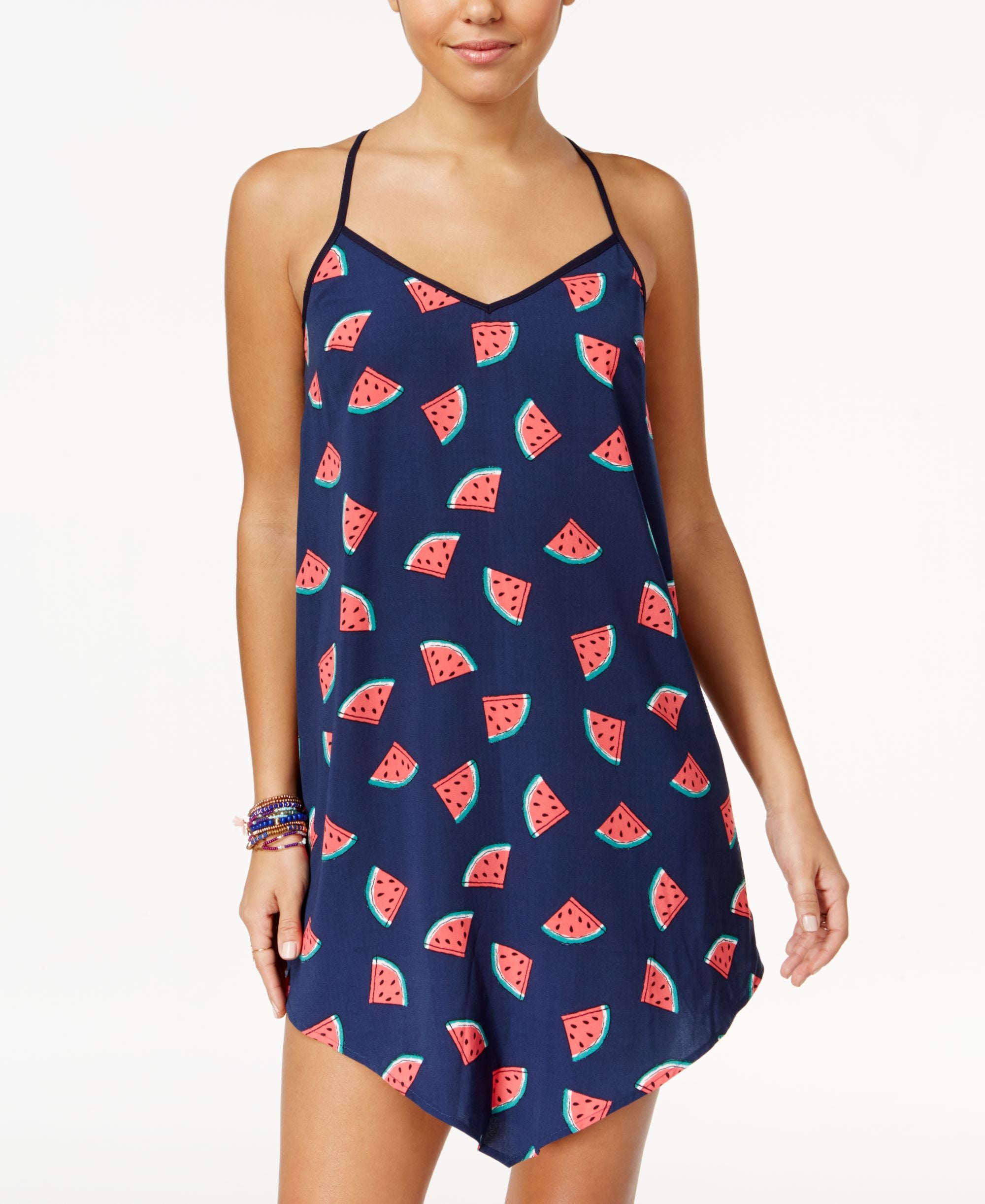 Be Bop Juniors Bandana Print V Hem Dress