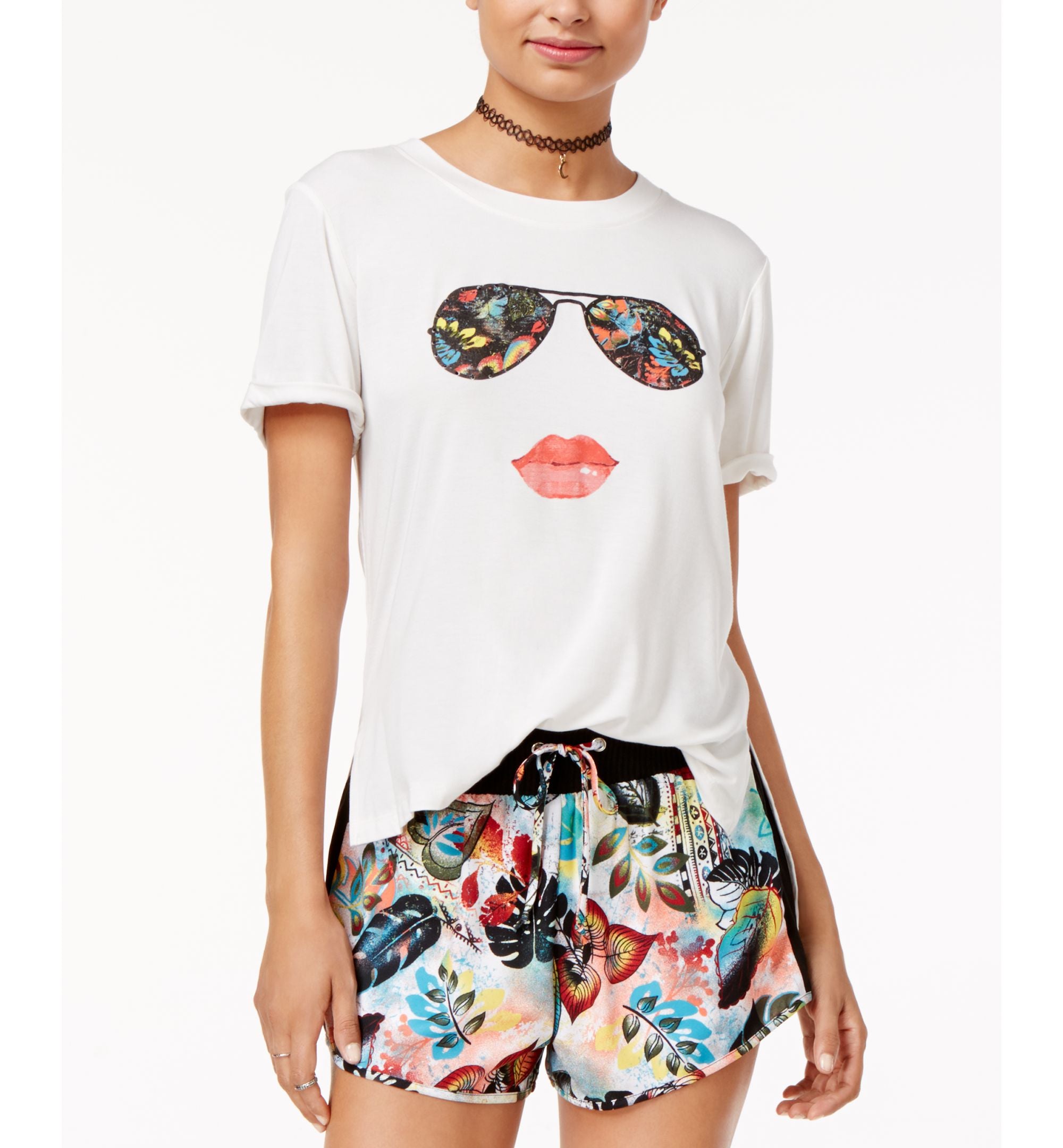 Shift Juniors Sunglasses Graphic Print T-Shirt