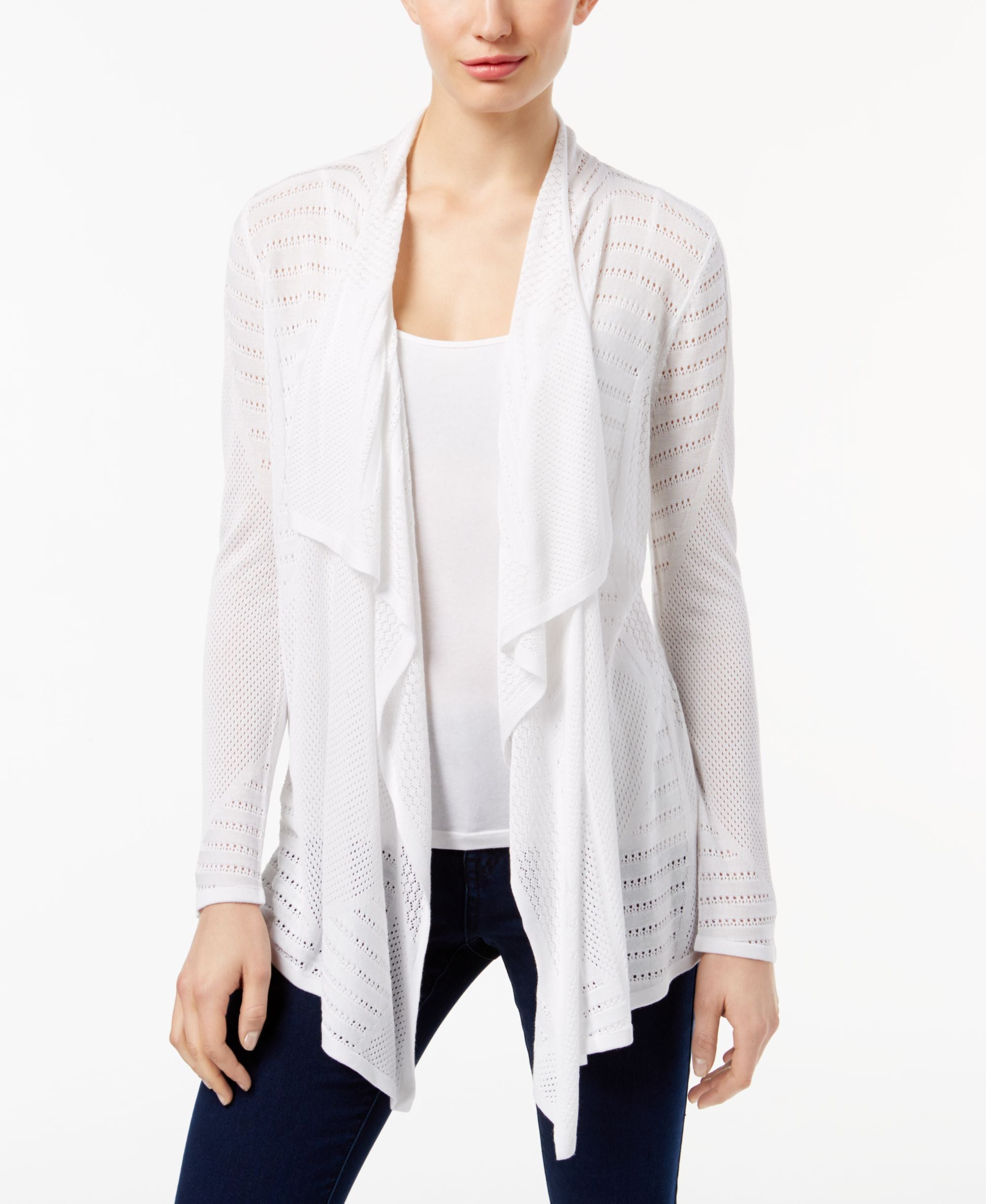 INC International Concepts Pointelle Cardigan