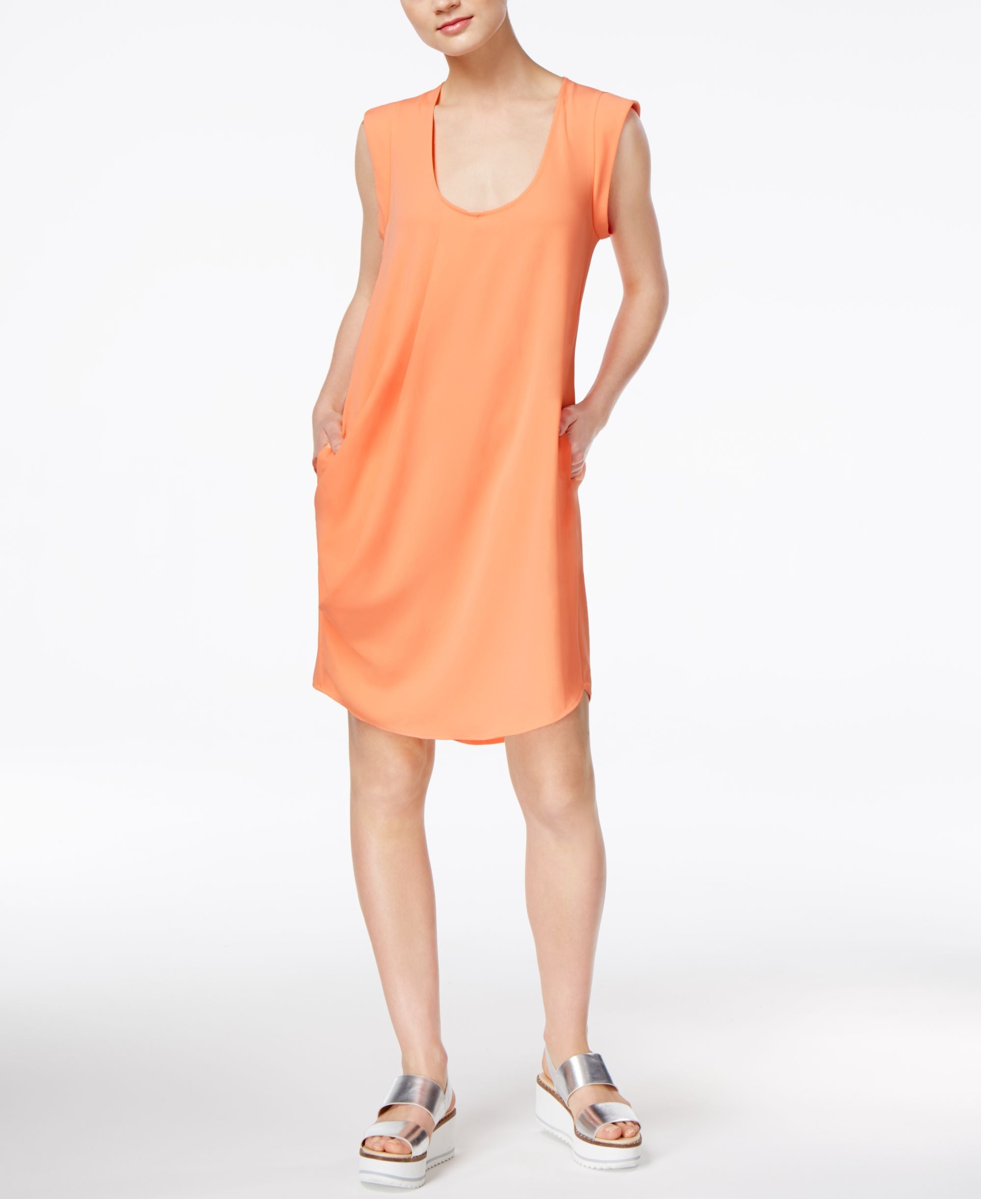 Rachel Rachel Roy Pleated Pocketed Dress