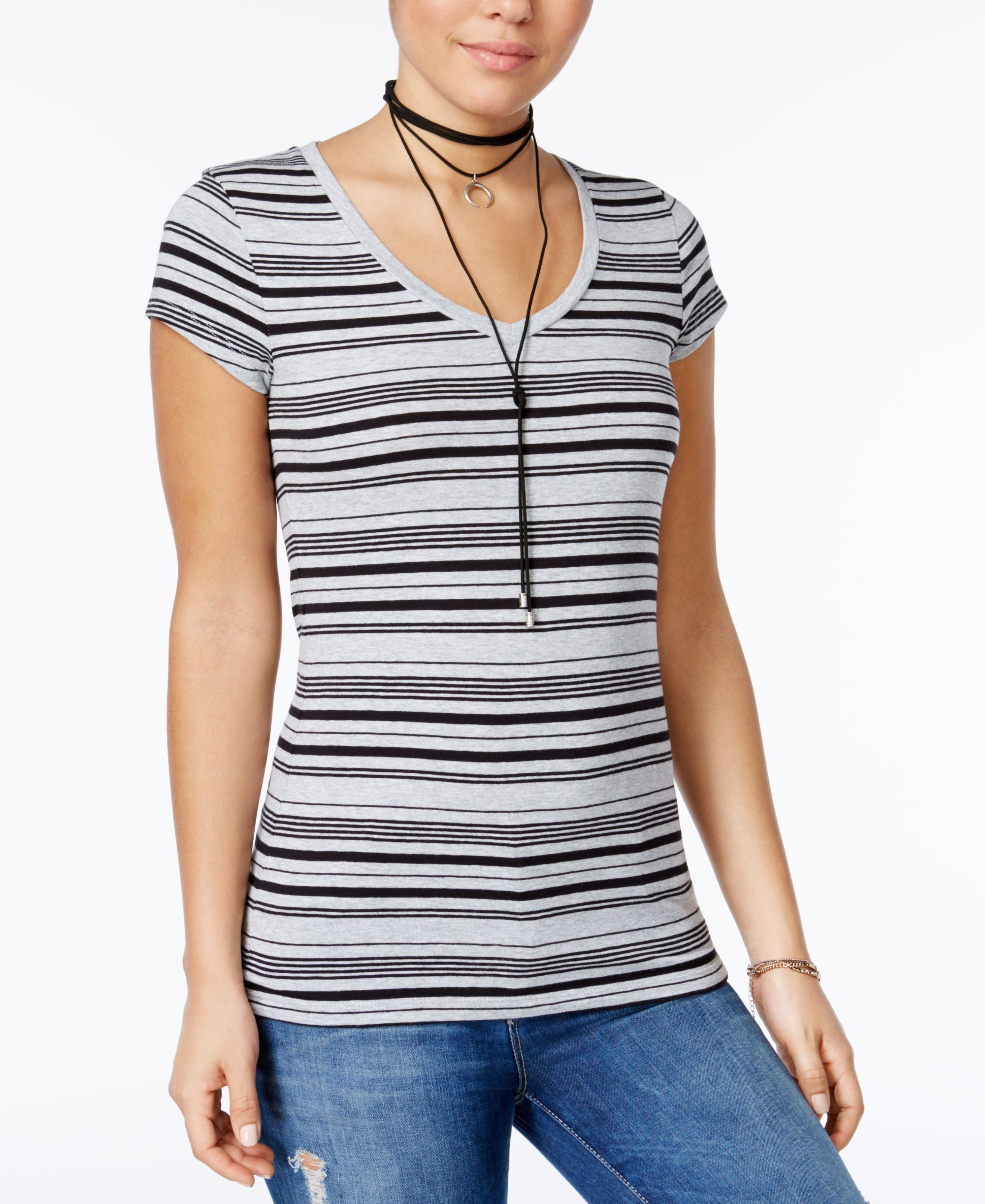 Energie Juniors' Mila Printed V-Neck T-Shirt