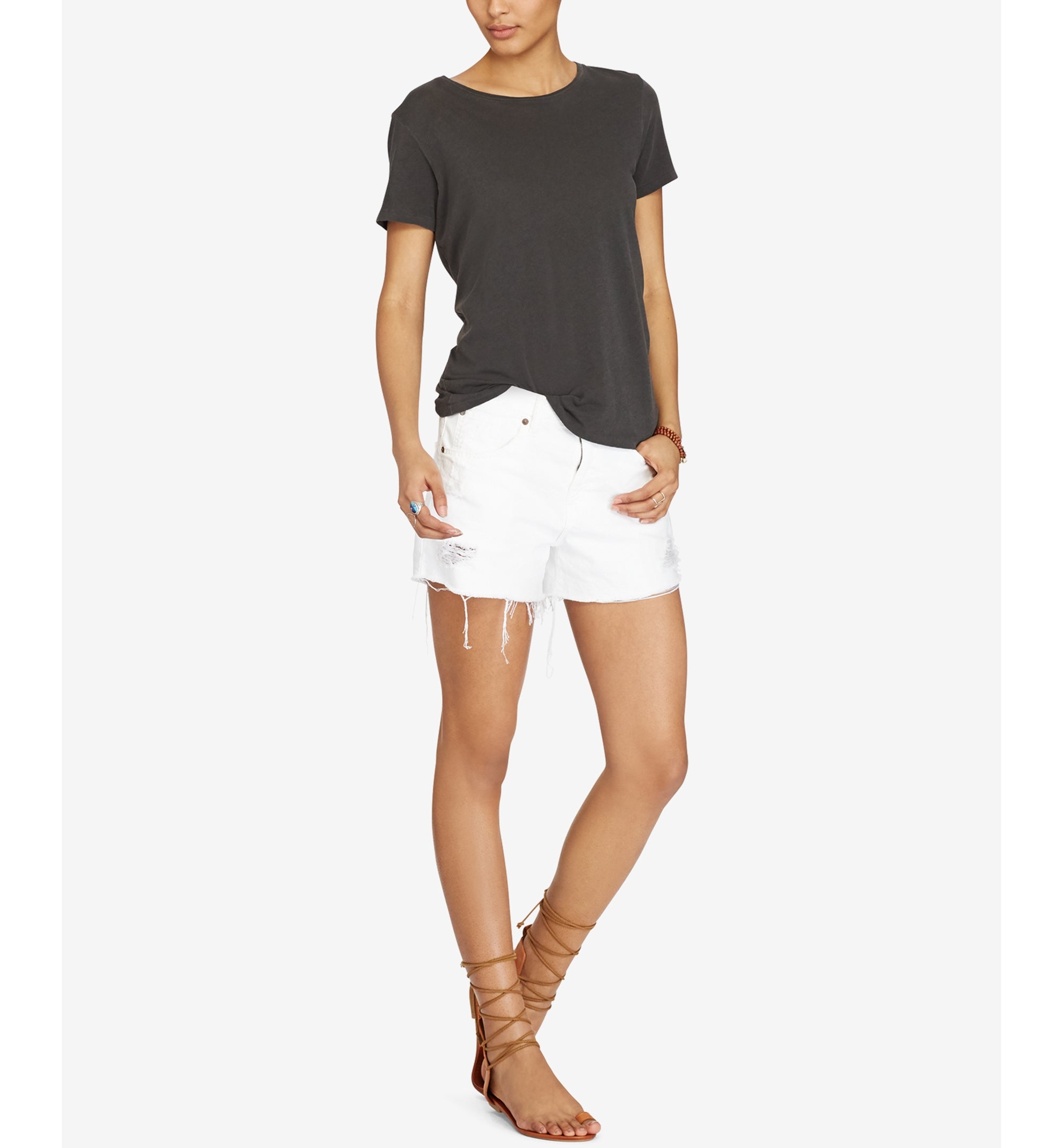 Cotton Cutoff Shorts