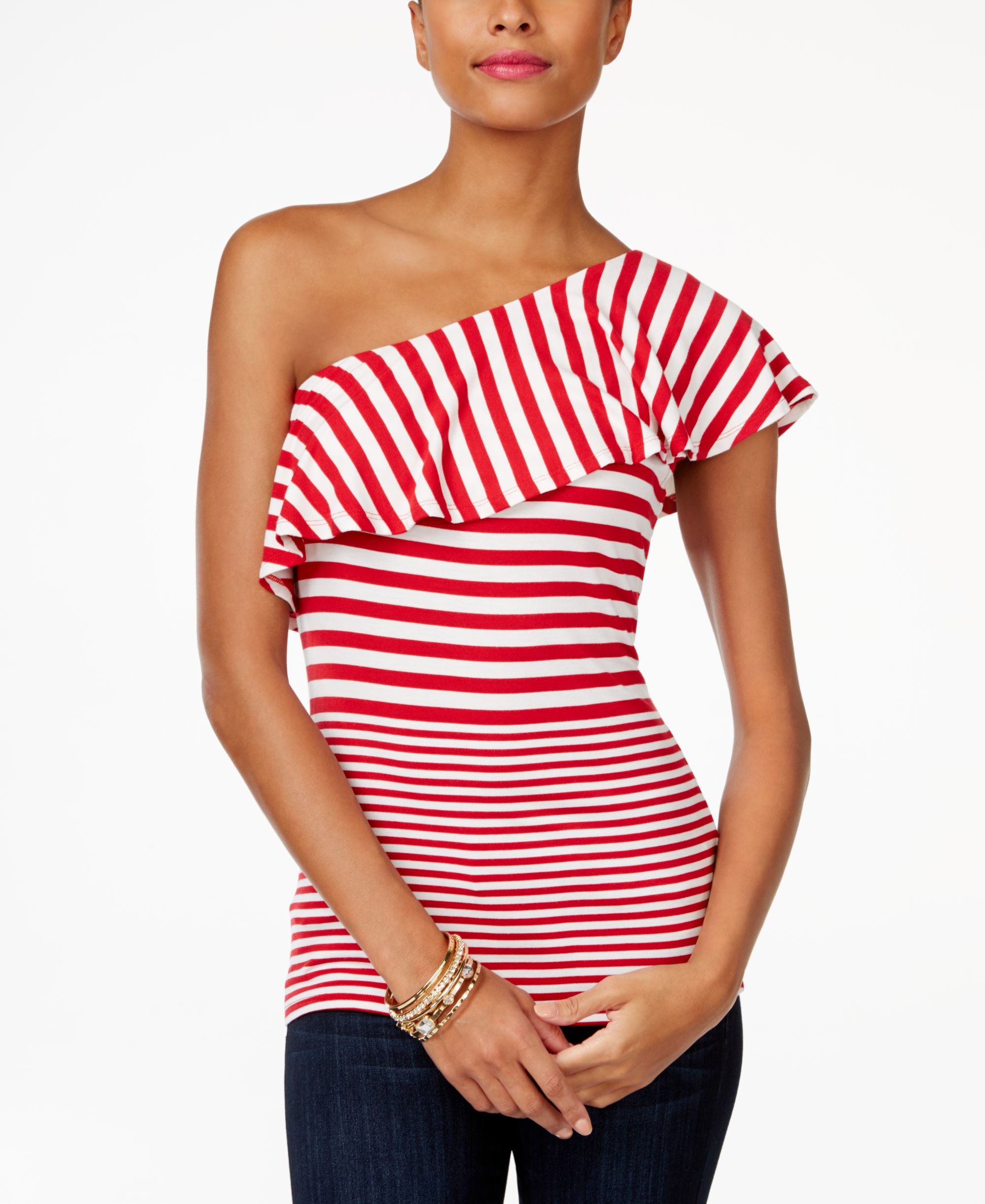 INC International Concepts One Shoulder Top