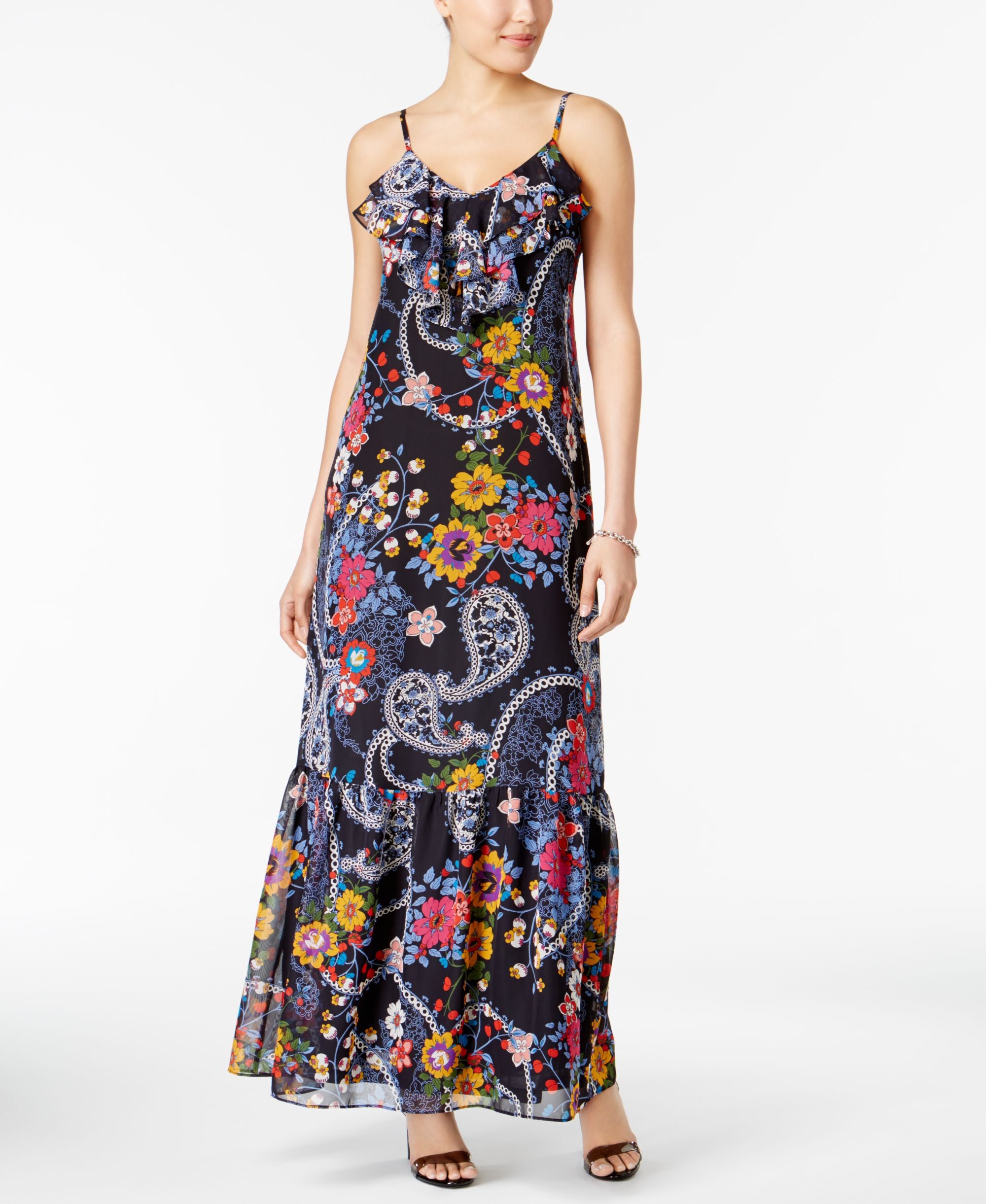 Eci Printed Maxi Dress