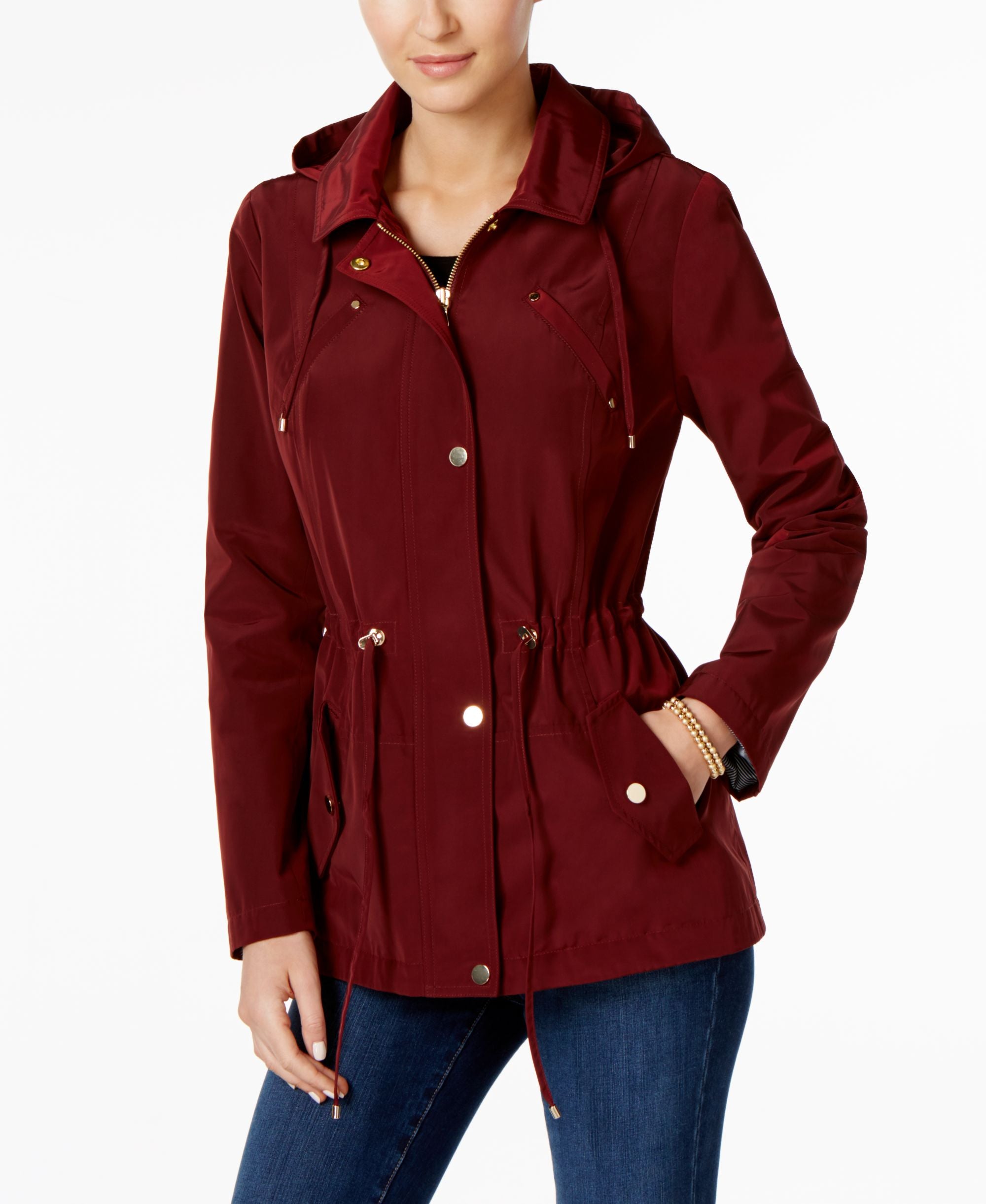 Charter Club Water Resistant Hooded Anorak Jacket
