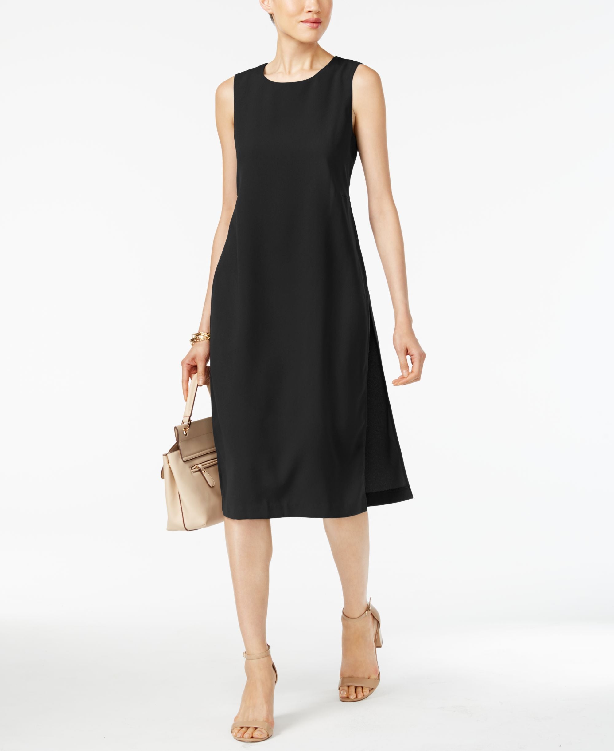 Alfani Side Slit A Line Dress