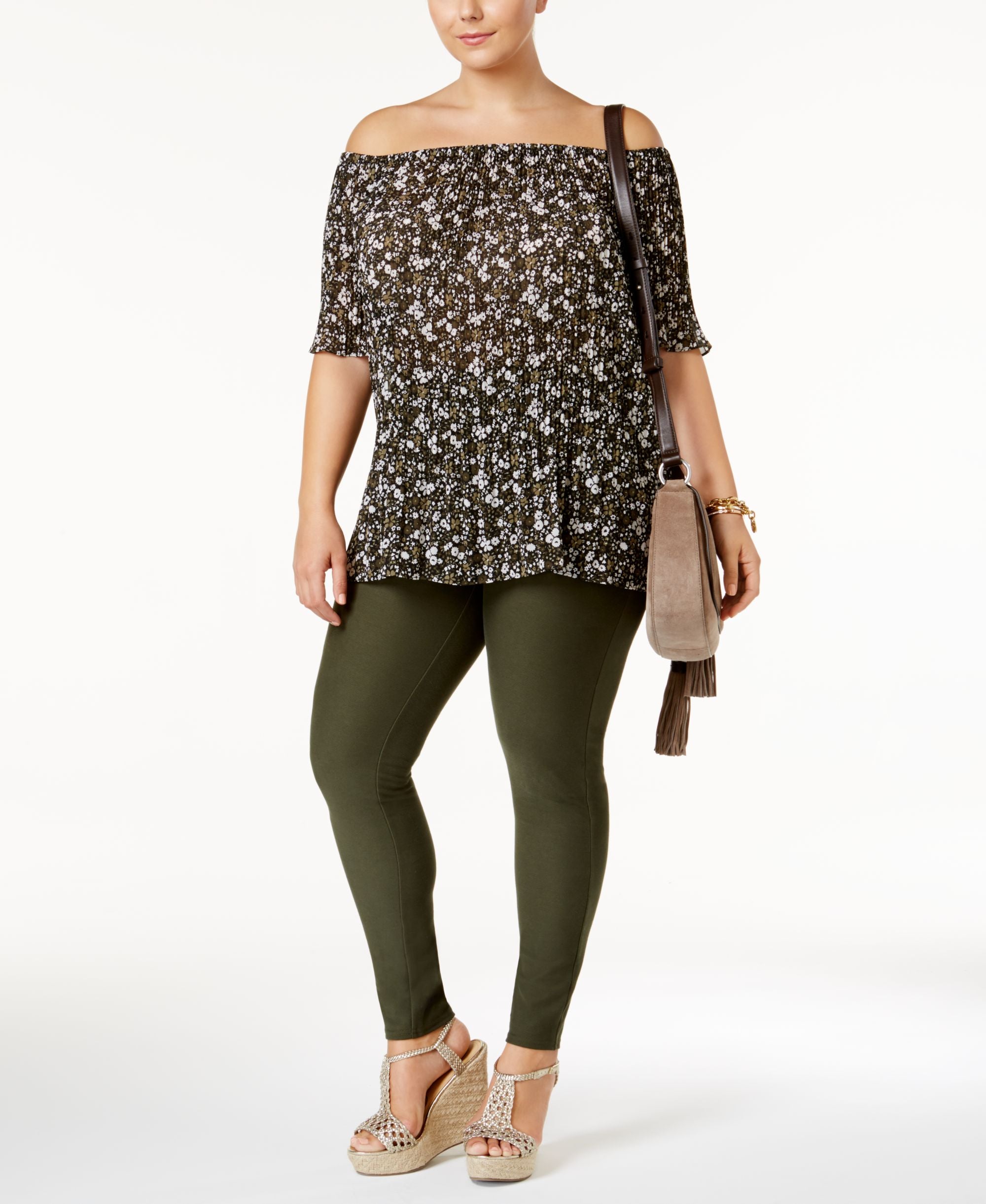 Michael Michael Kors Plus Size Off The Shoulder Top