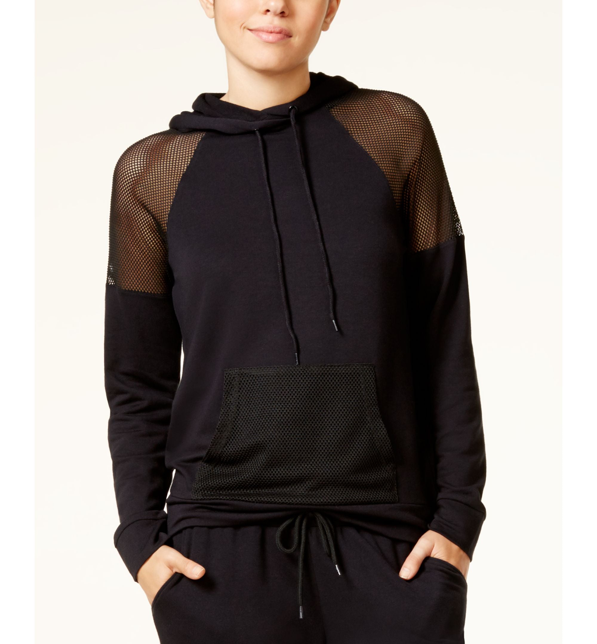 Material Girl Active Juniors Mesh Inset Hoodie