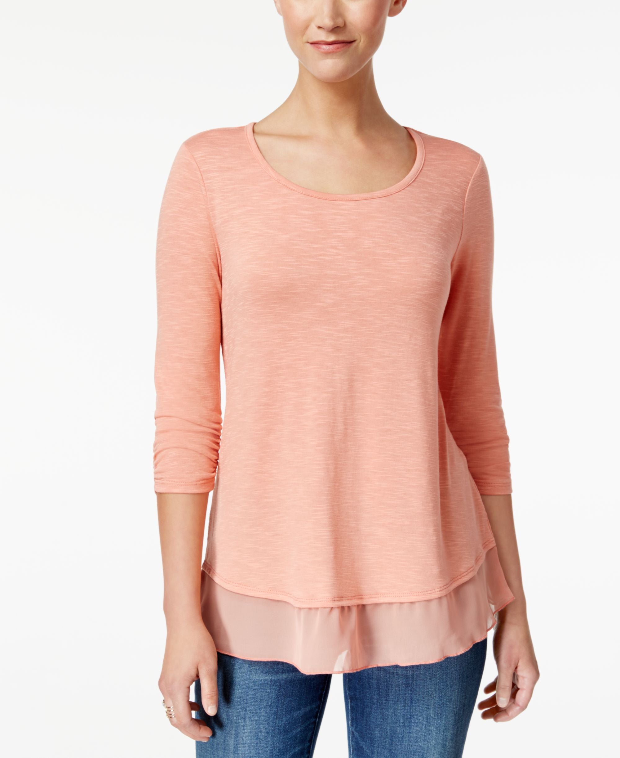 Chiffon-Hem Top