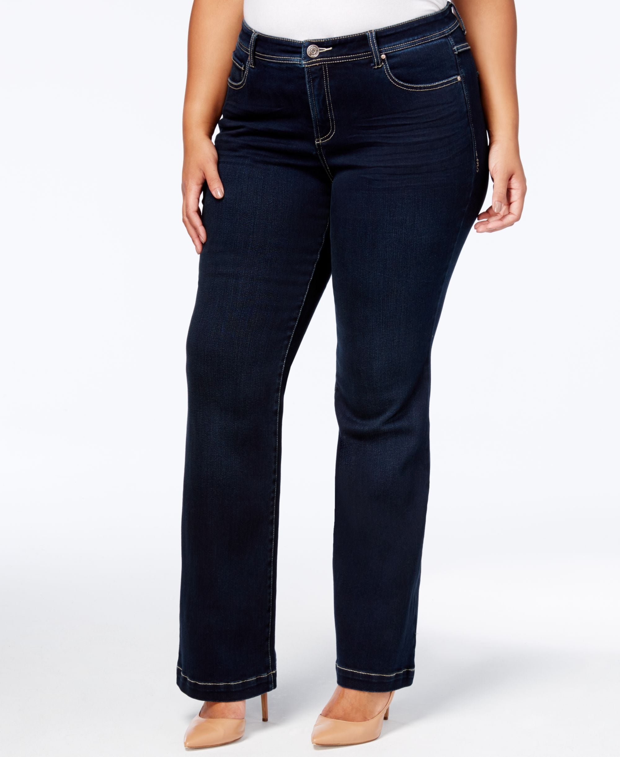 Plus Size Tummy Control Bootcut Jeans