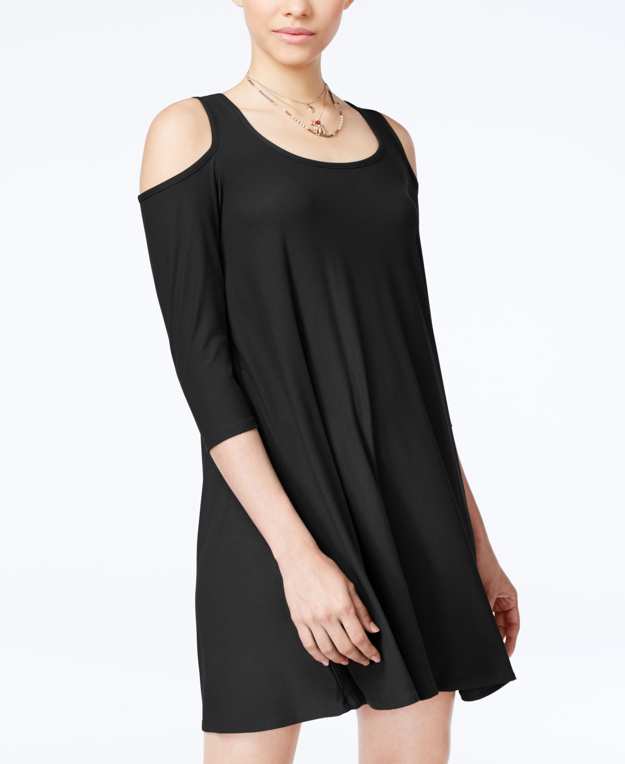 Juniors' Cold-Shoulder Dress
