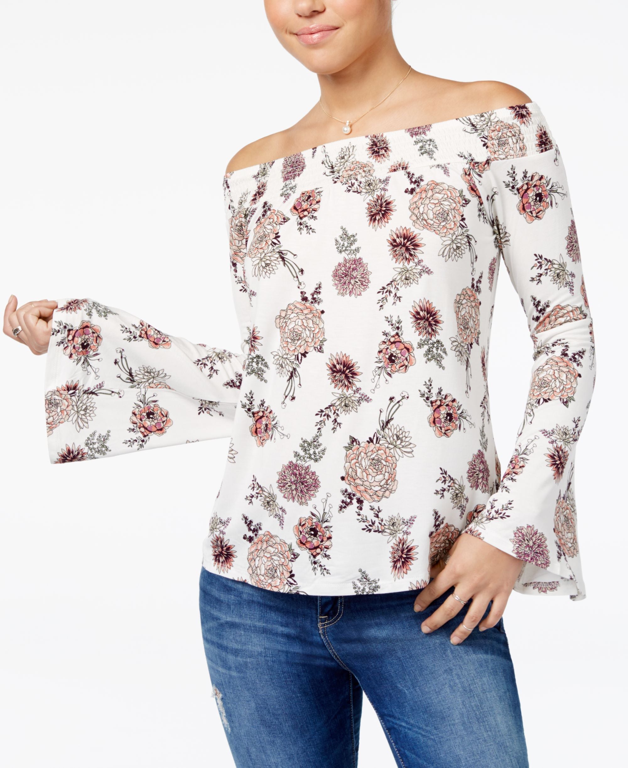 Ultra Flirt Juniors Off The Shoulder Top