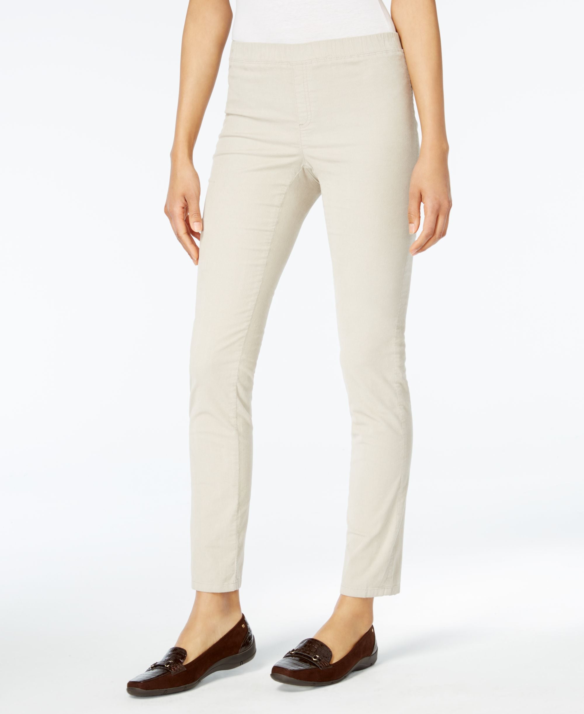 Karen Scott Petite Corduroy Pull On Pants