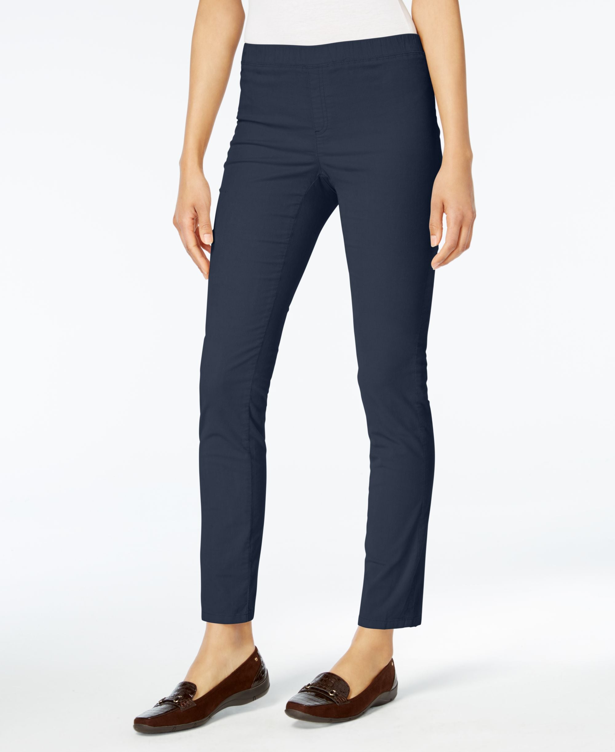 Karen Scott Petite Corduroy Pull On Pants