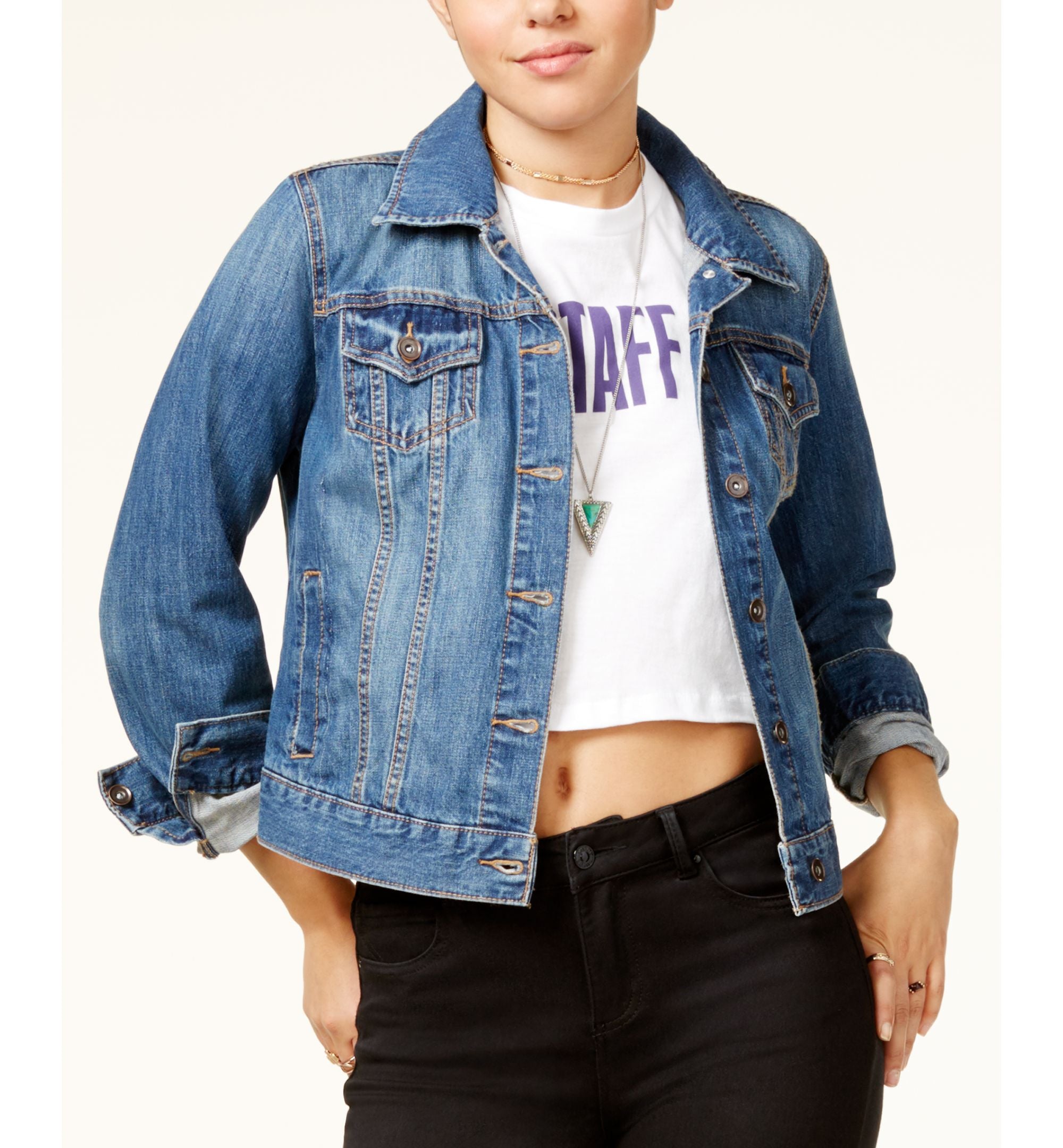 Justin Bieber Purpose Tour Juniors Patched Denim Jacket