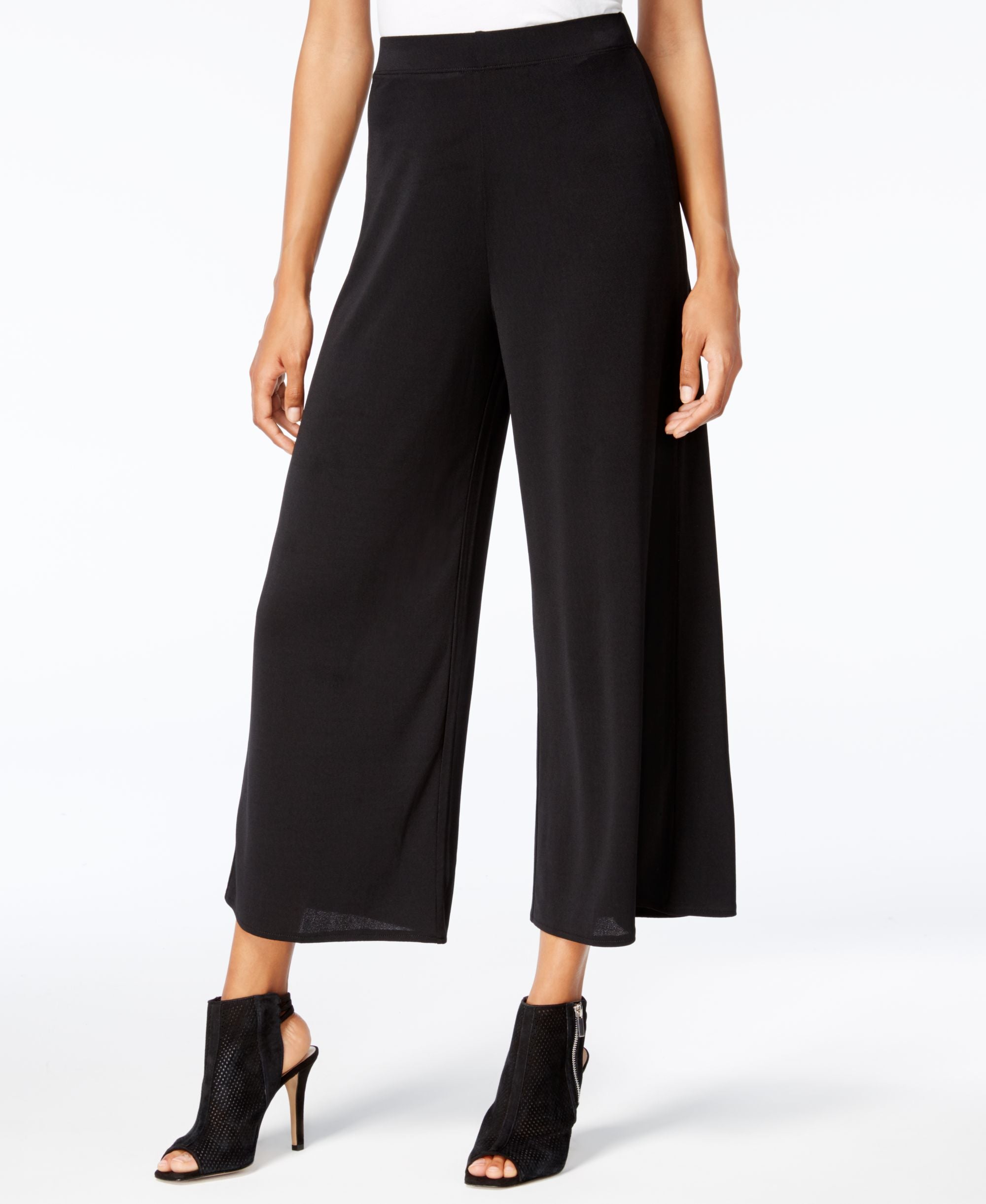 Kensie Cropped Wide Leg Pants