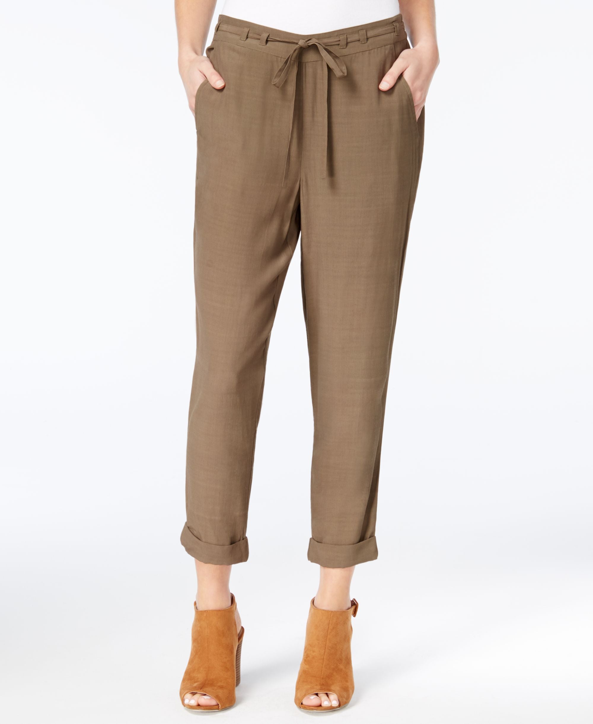 Lucky Brand Drawstring Capri Pants