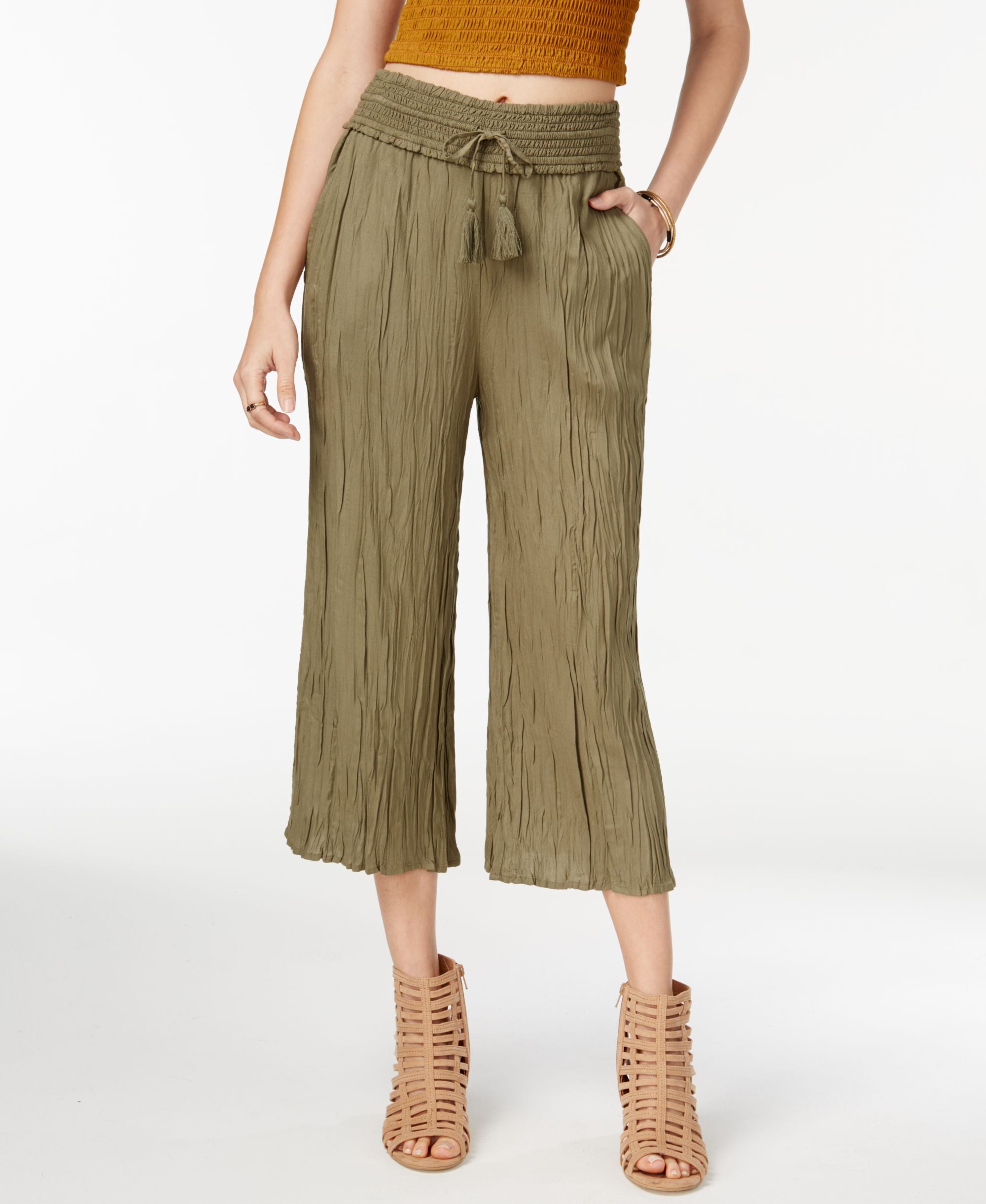 American Rag Crinkled Gaucho Pants
