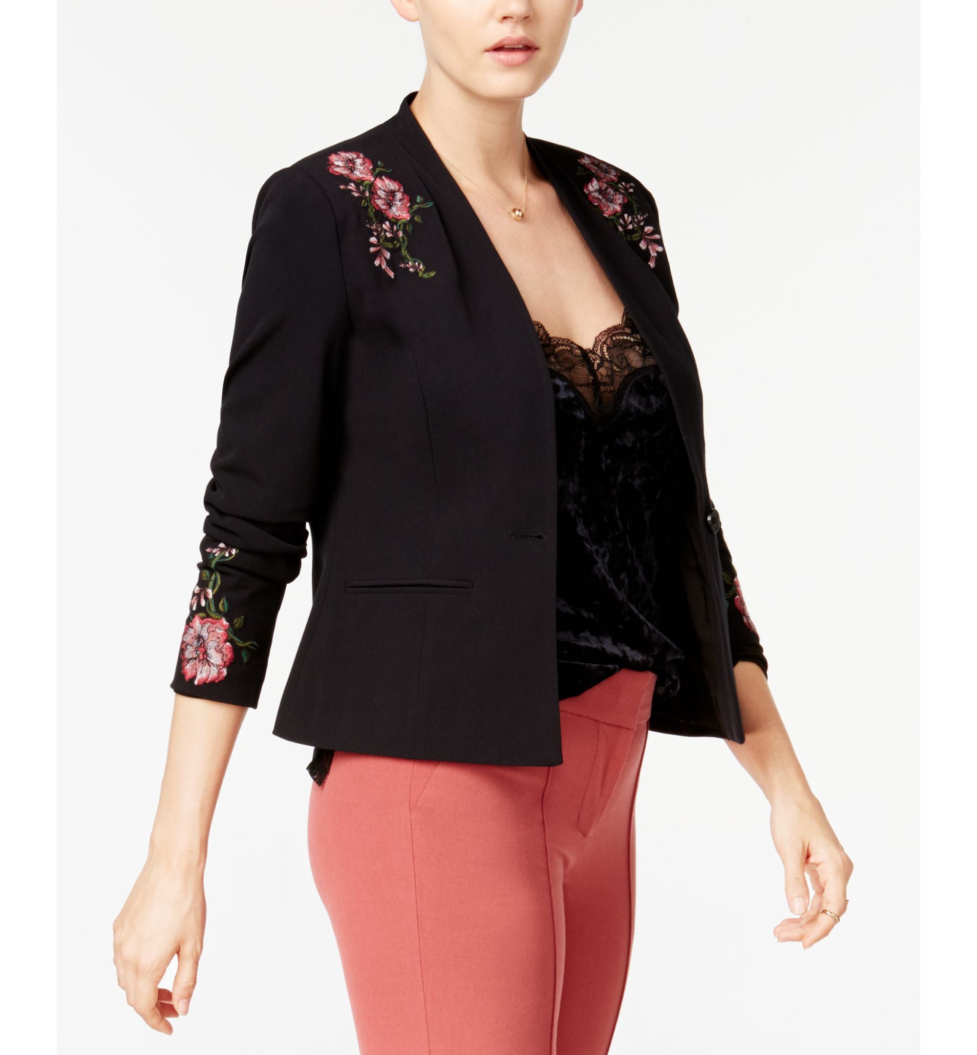 XOXO Juniors Embroidered Blazer