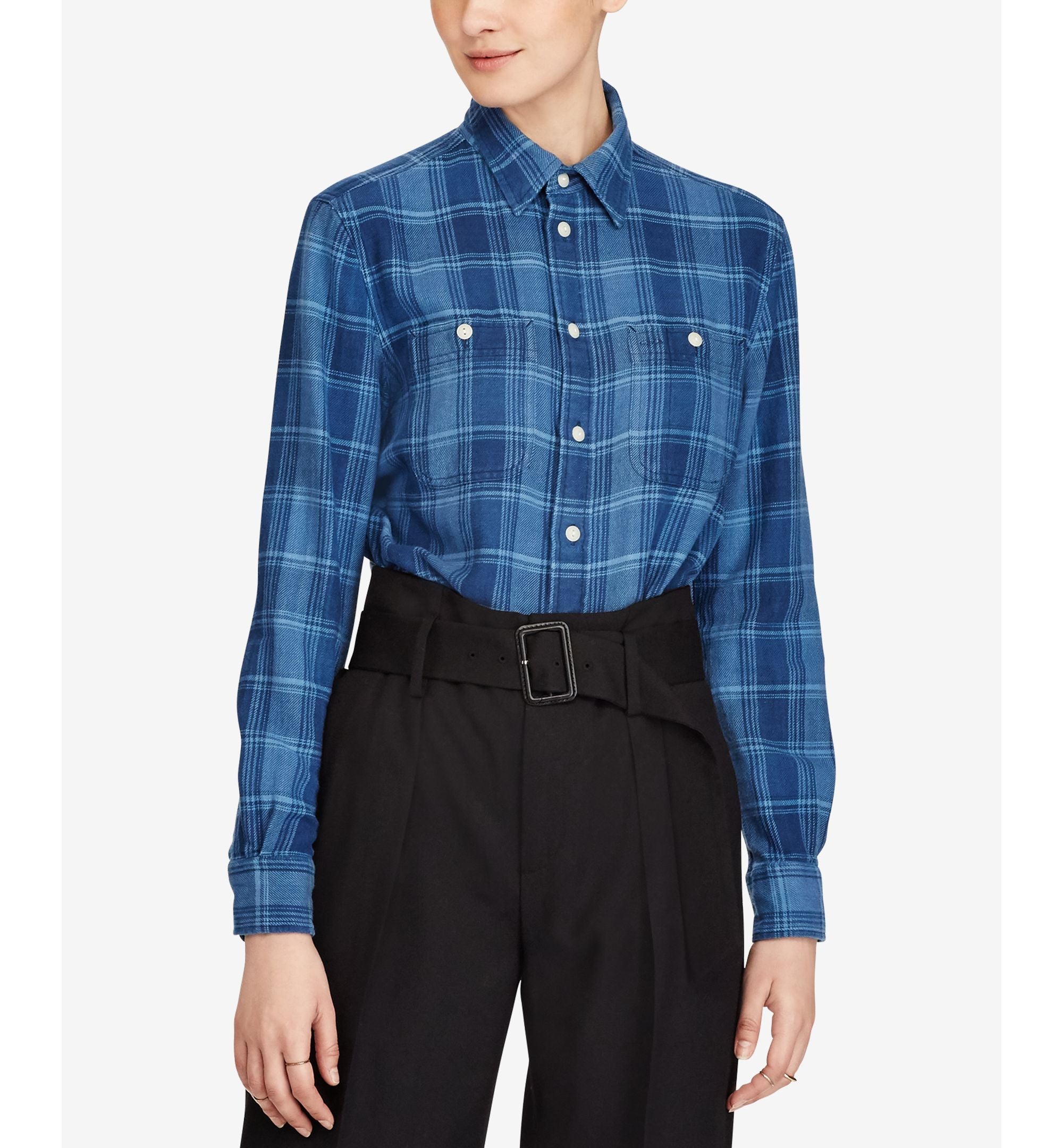 Polo Ralph Lauren Relaxed Fit Plaid Twill Cotton Shirt