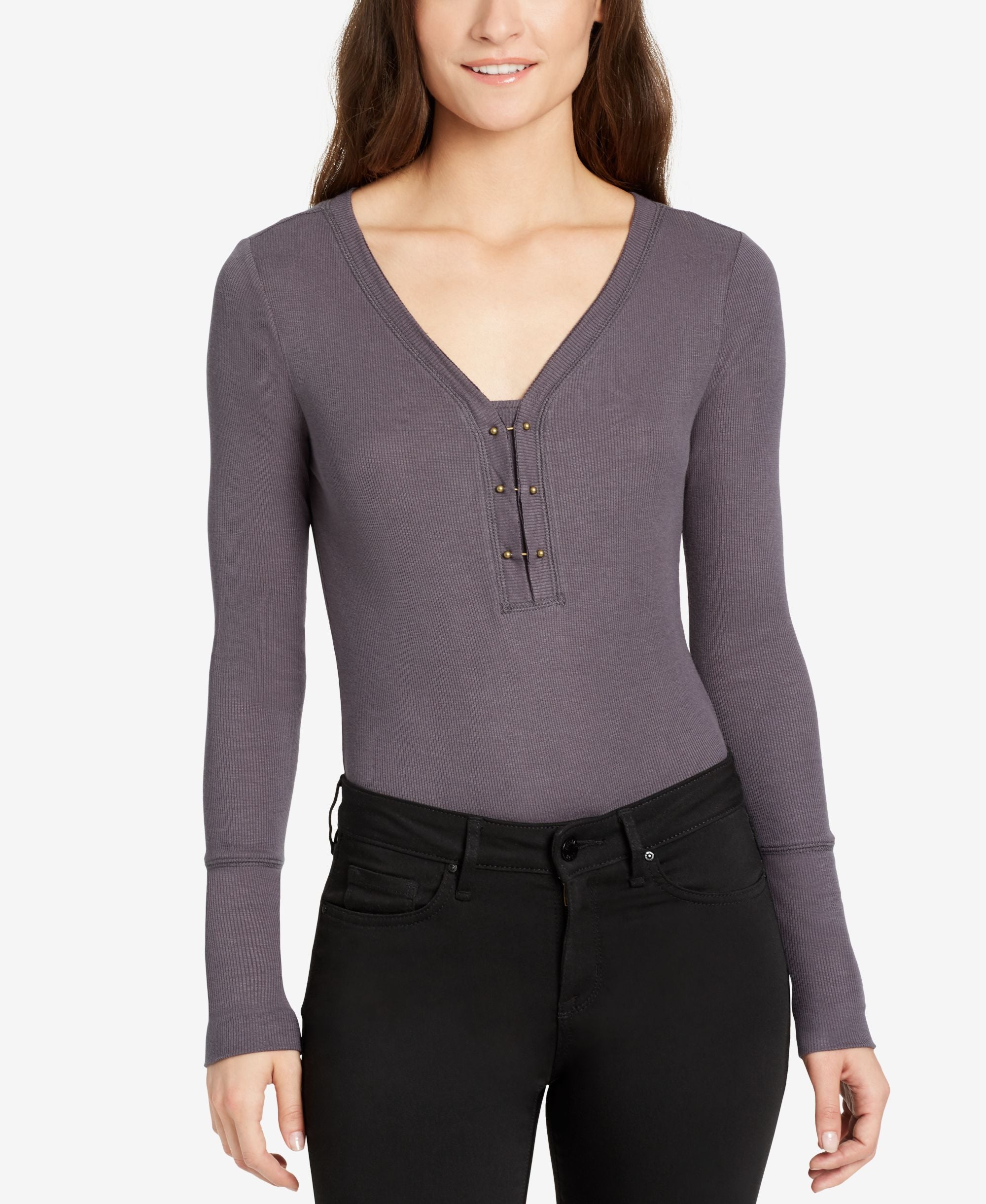 William Rast Briana Ribbed Bodysuit