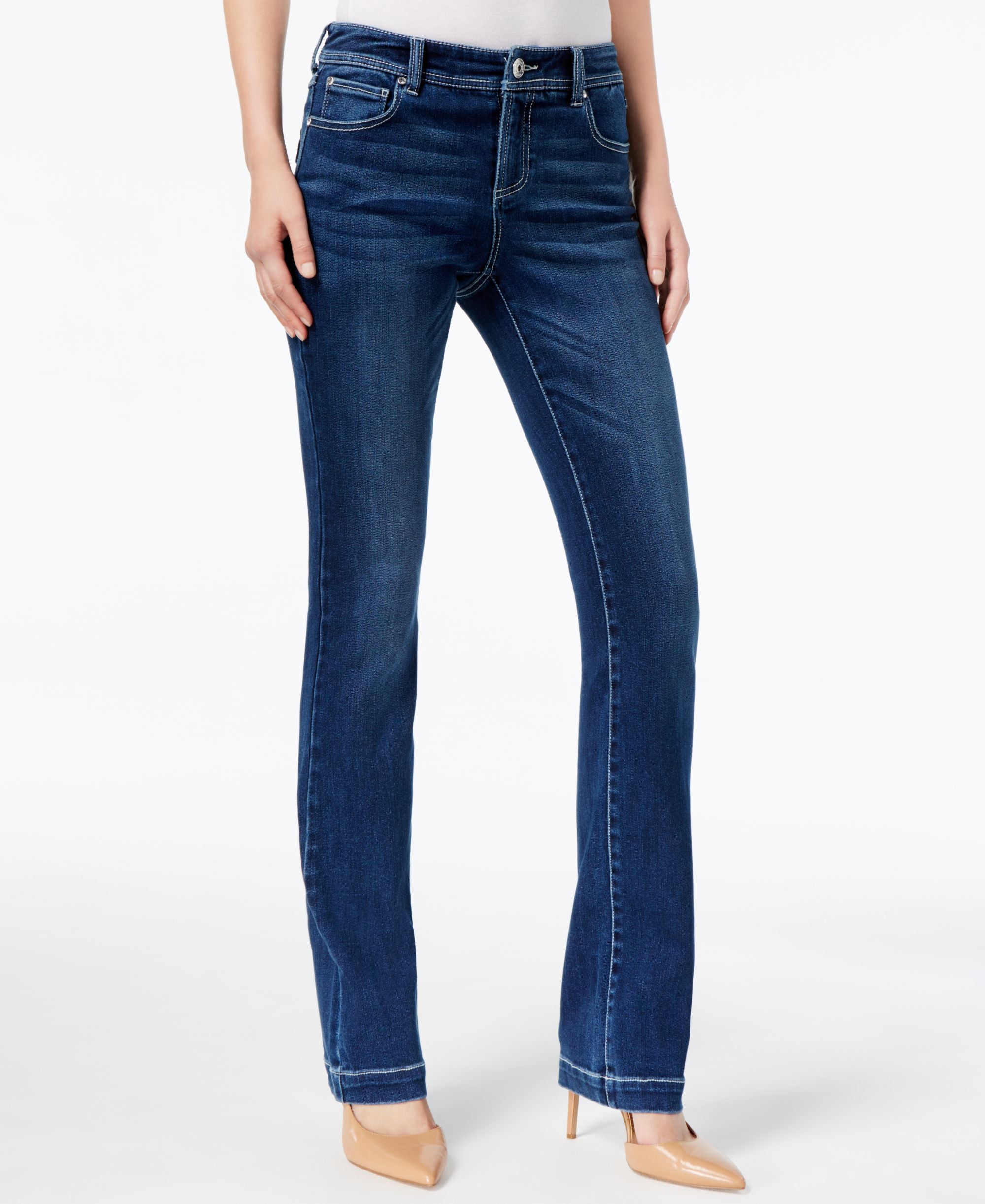 Curvy Fit 5 Pocket Bootcut Jeans