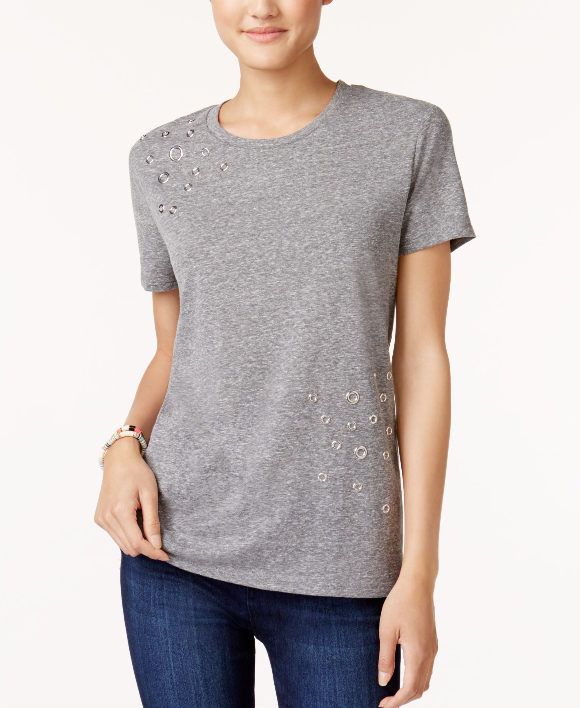 Rebellious One Juniors Embellished T-Shirt