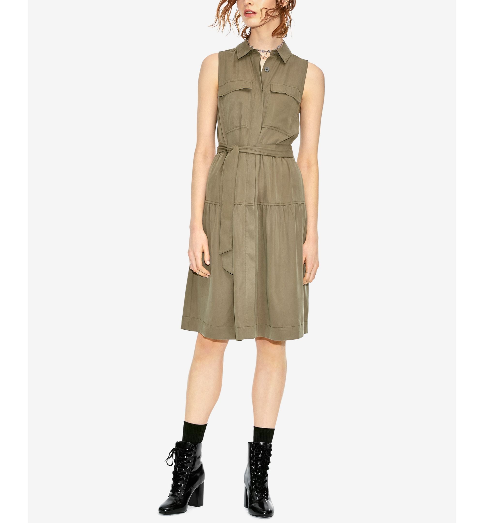 Maison Jules Utility Pocket A Line Dress