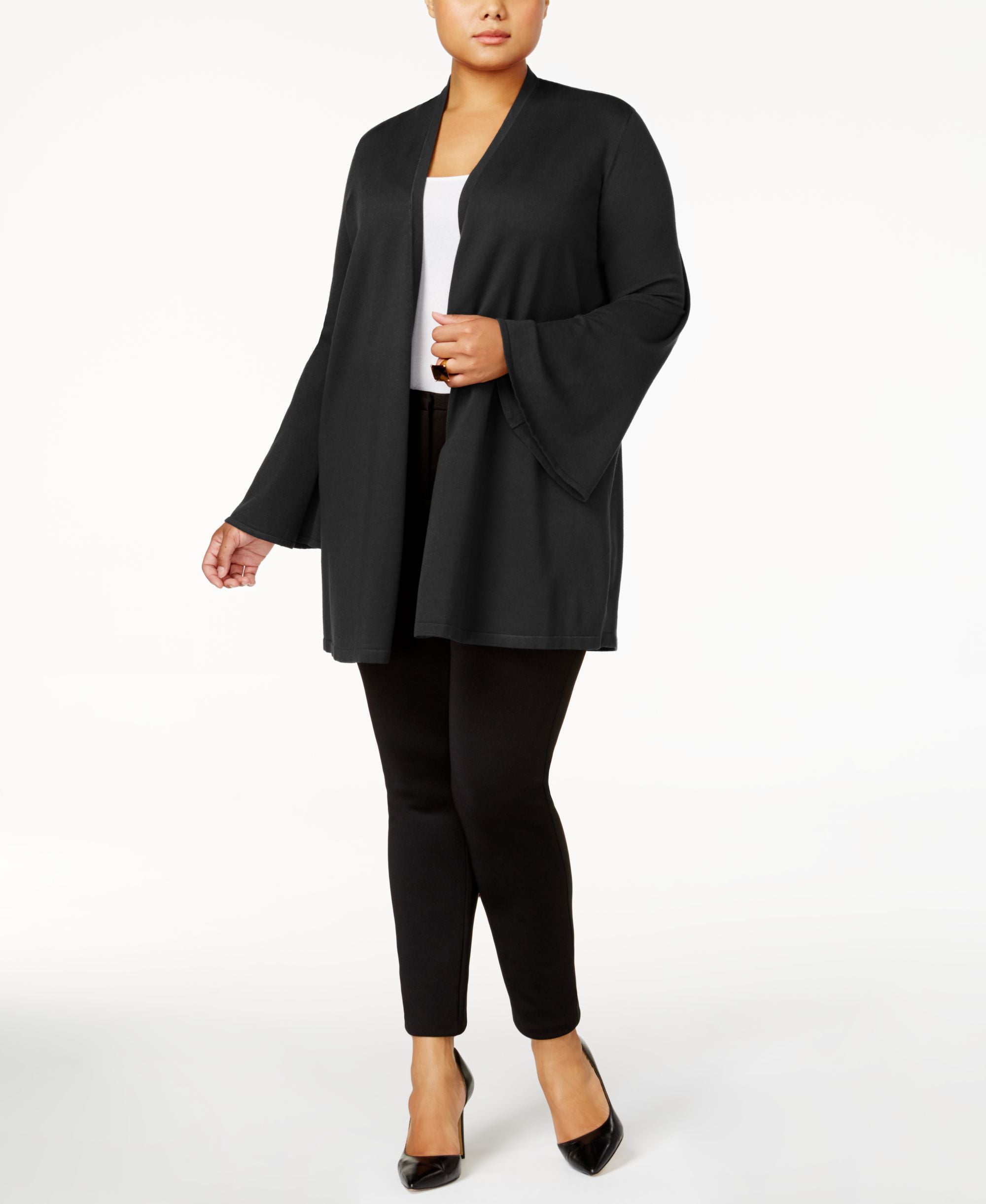 Alfani Plus Size Open Front Cardigan