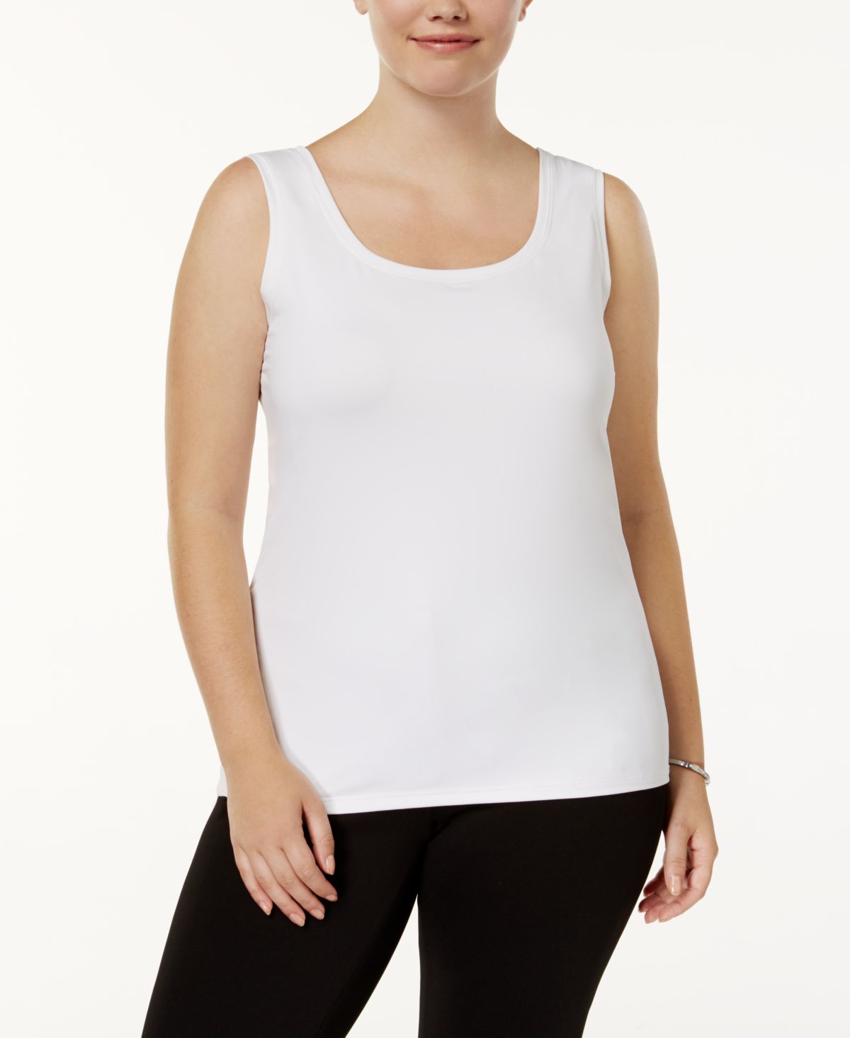 Alfani Plus Size Scoop Neck Basic Tank