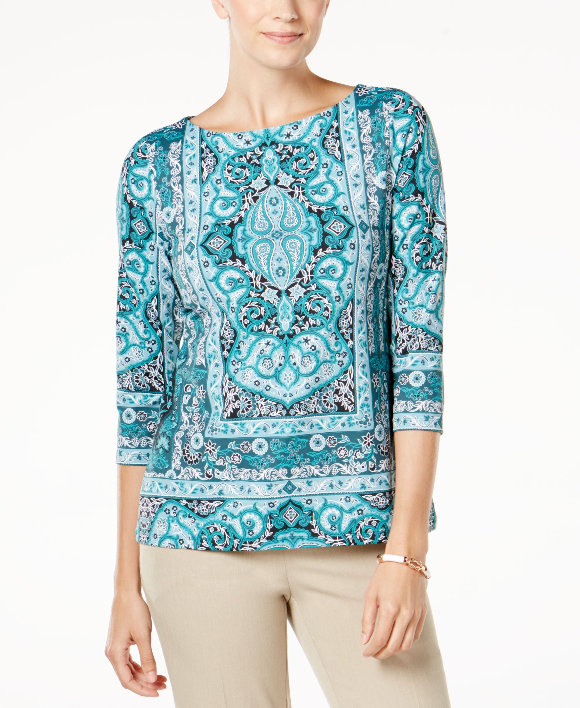 Charter Club Boat Neck Top